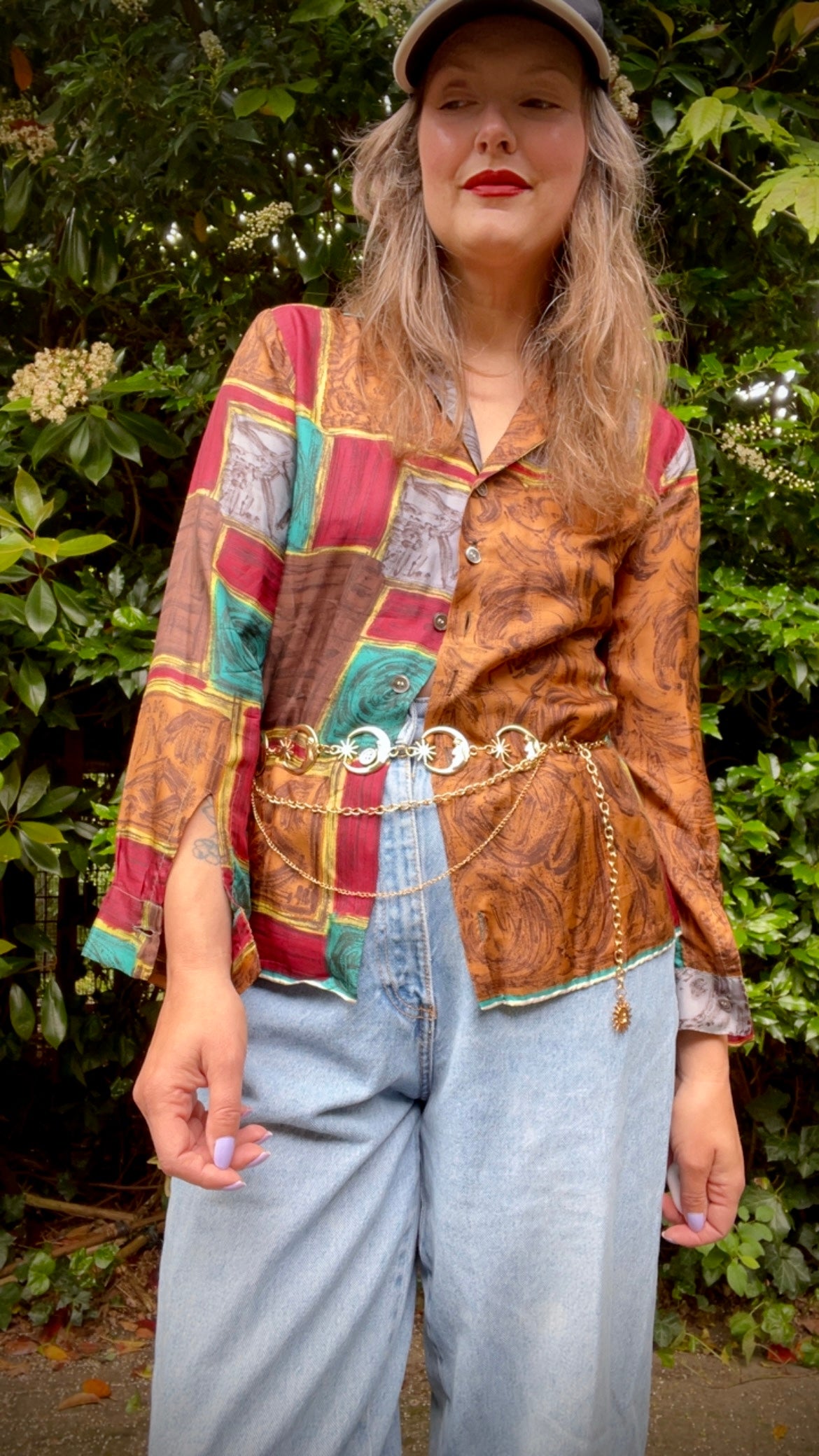 Silk Scarfprint Shirt