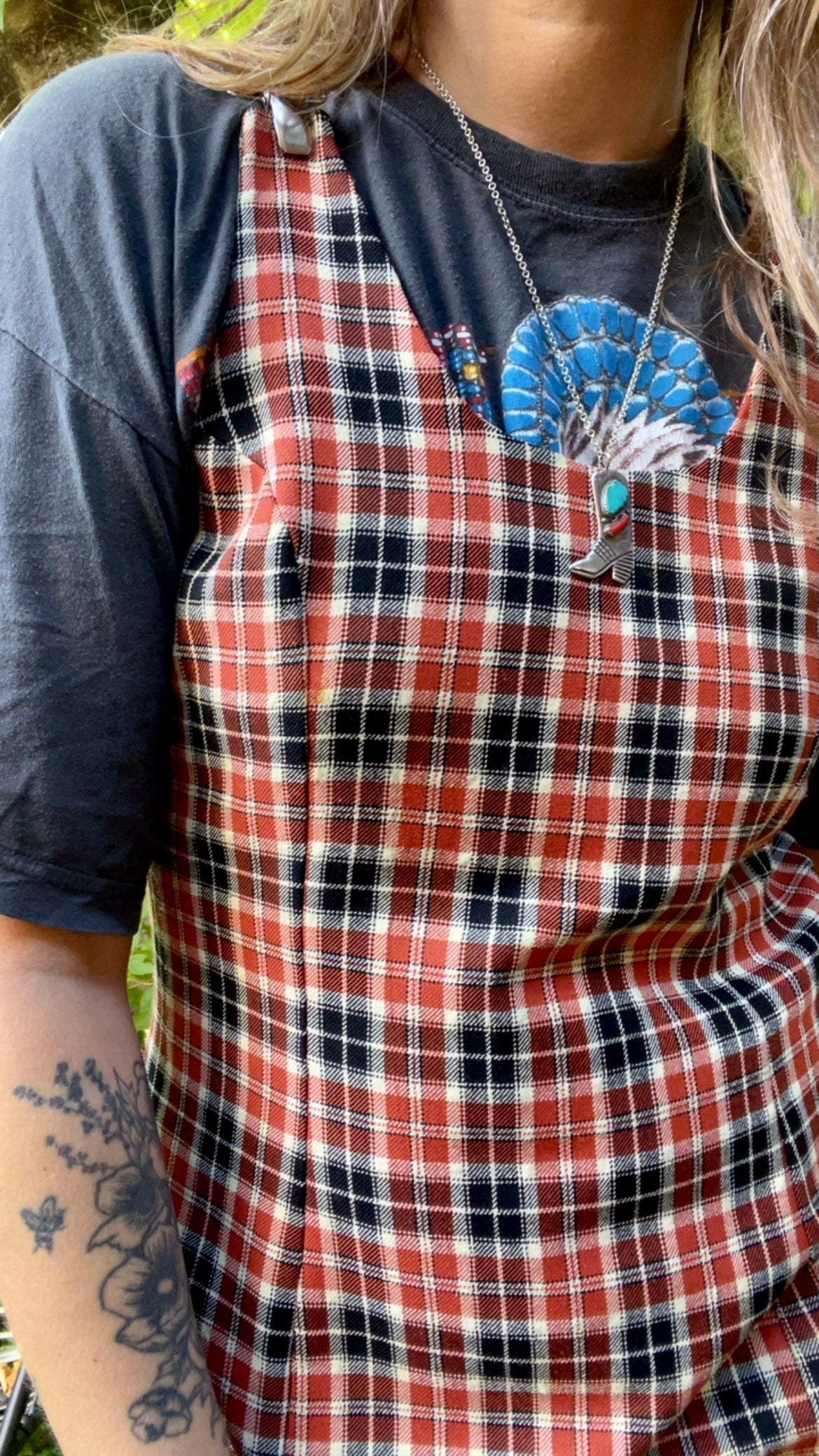 Pinny Check Dress