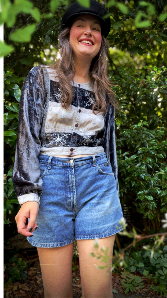 90s Velvet Top