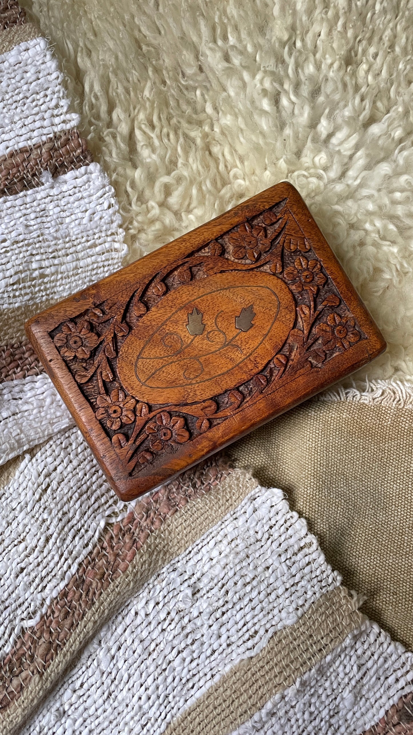 Wood Carved Box