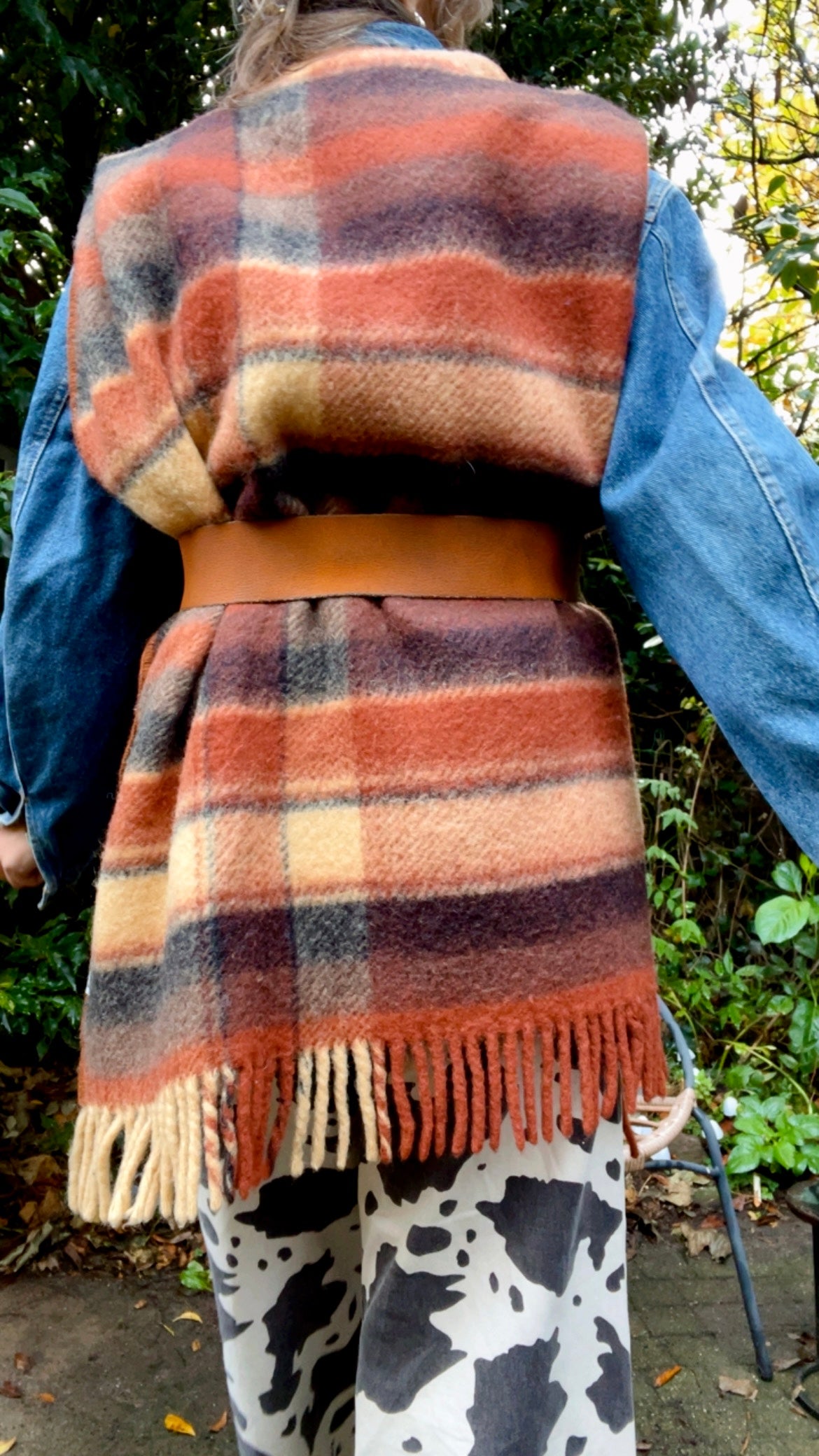 Woolen Blanket Poncho