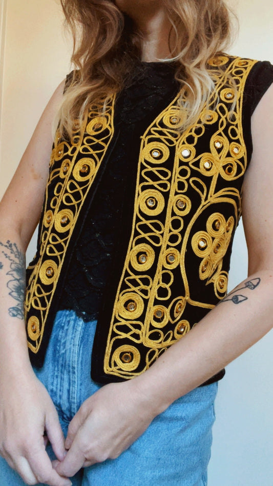 Gold Embroidered Waistcoat