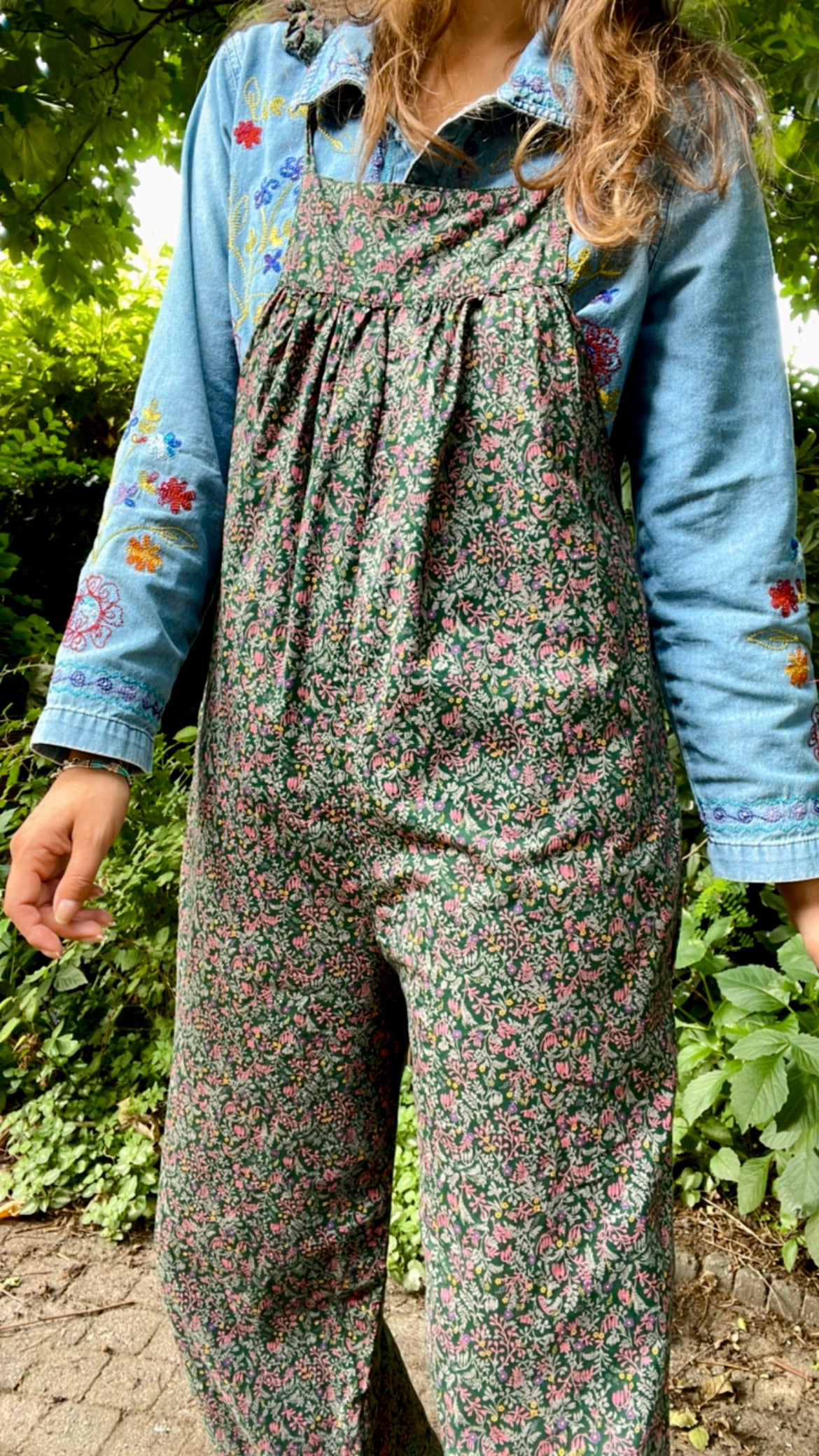 Floral Boho Dungarees
