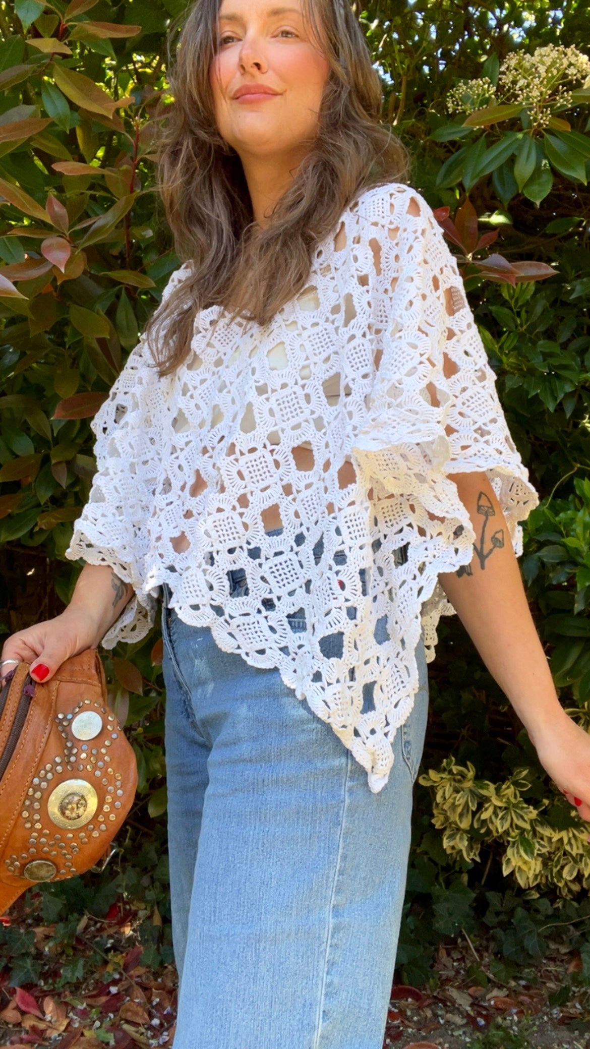 Reworked • Crochet Poncho Top