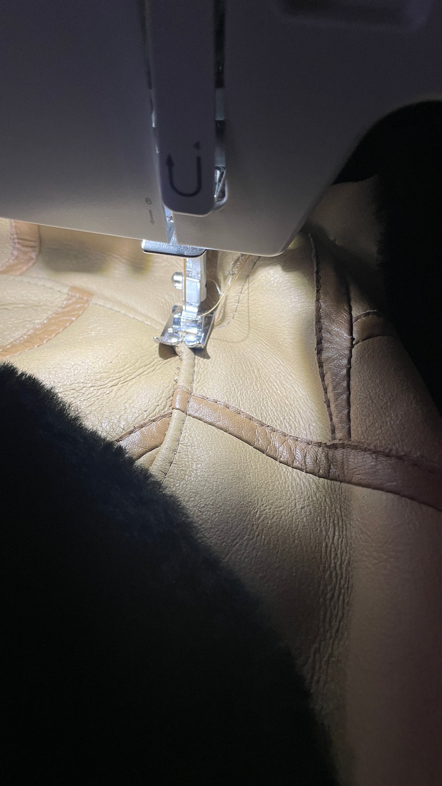 Patchwork Shearling Waistcoat