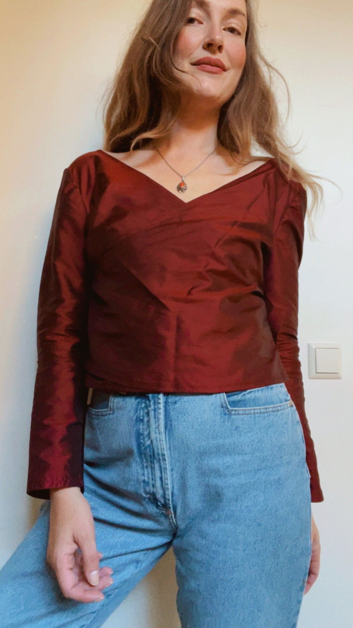 Ruby Satin Top