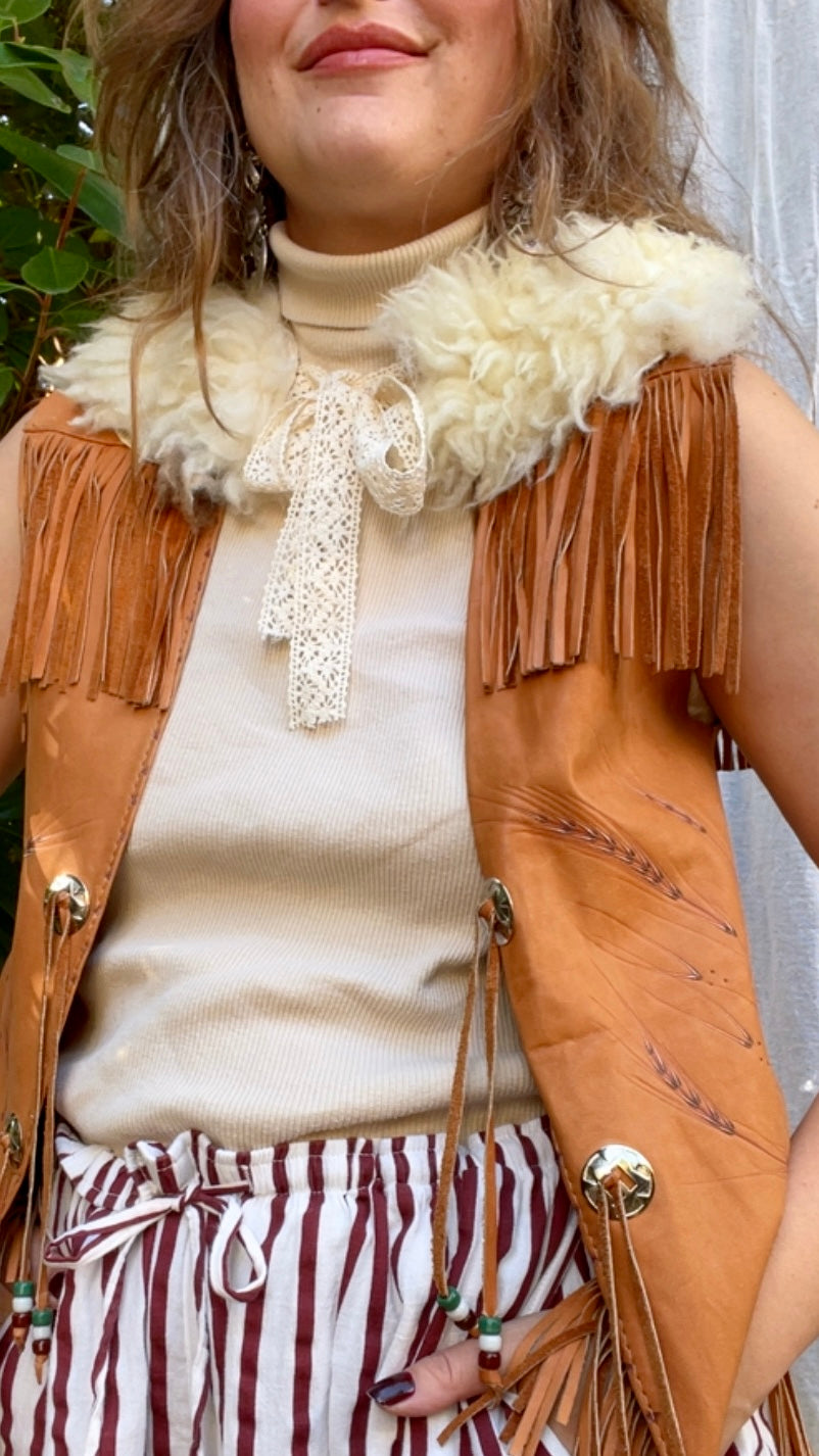 Natural Shearling Collar