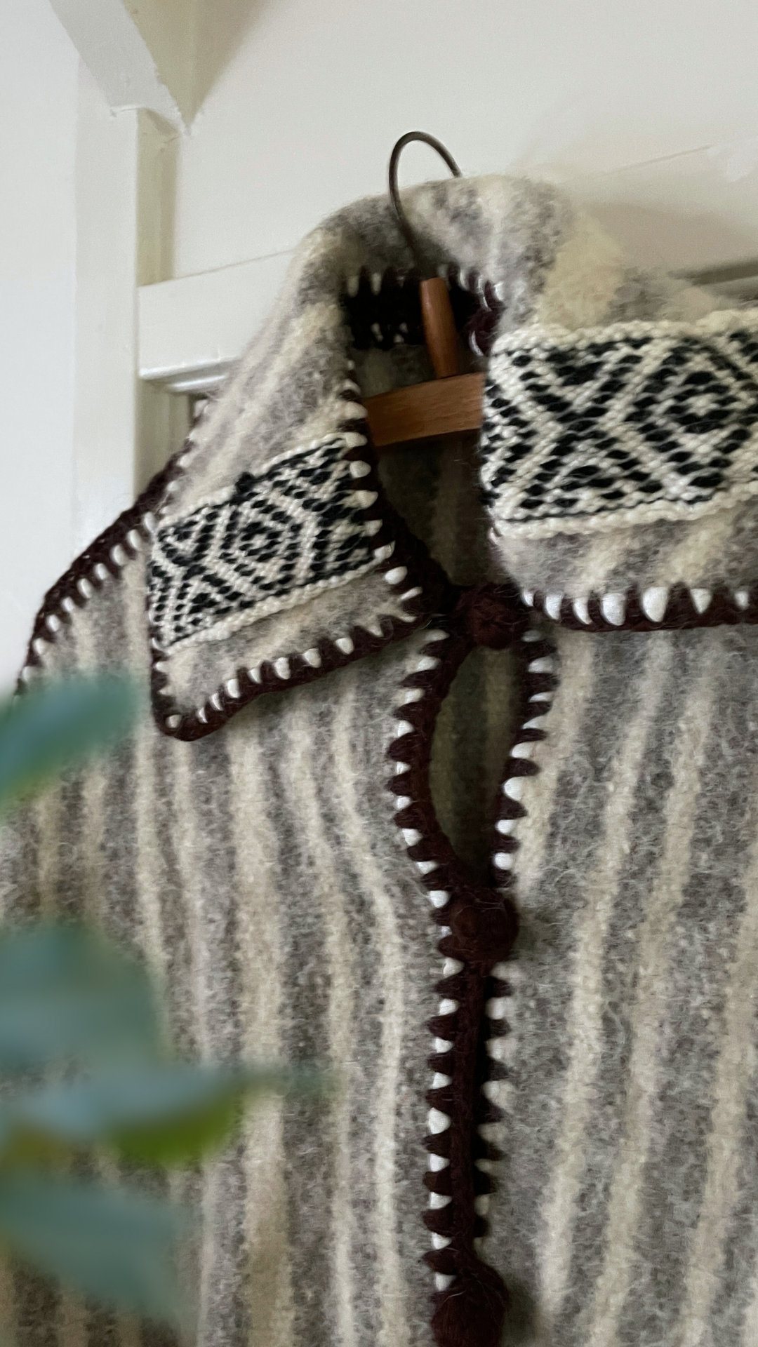 60s Wool Poncho