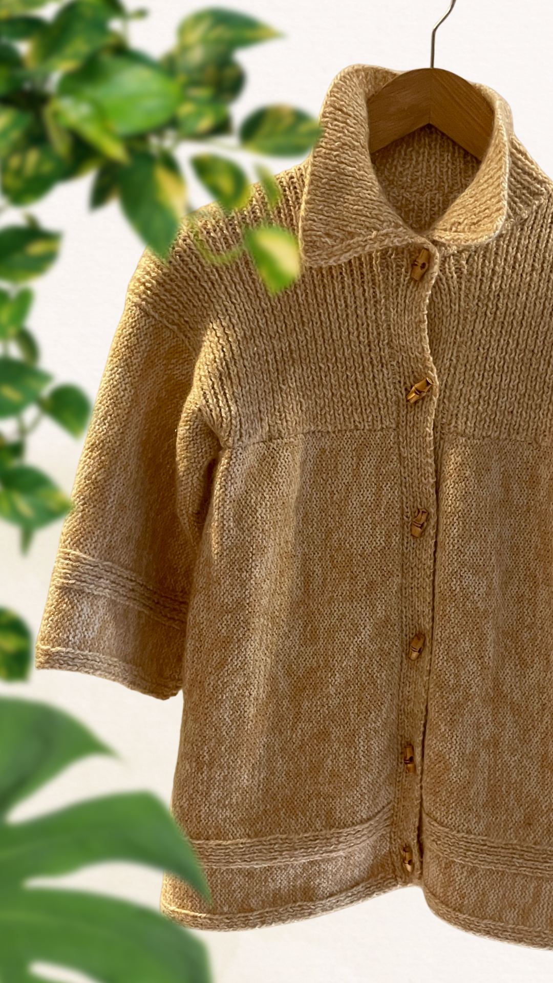 70s Neutral Cardigan