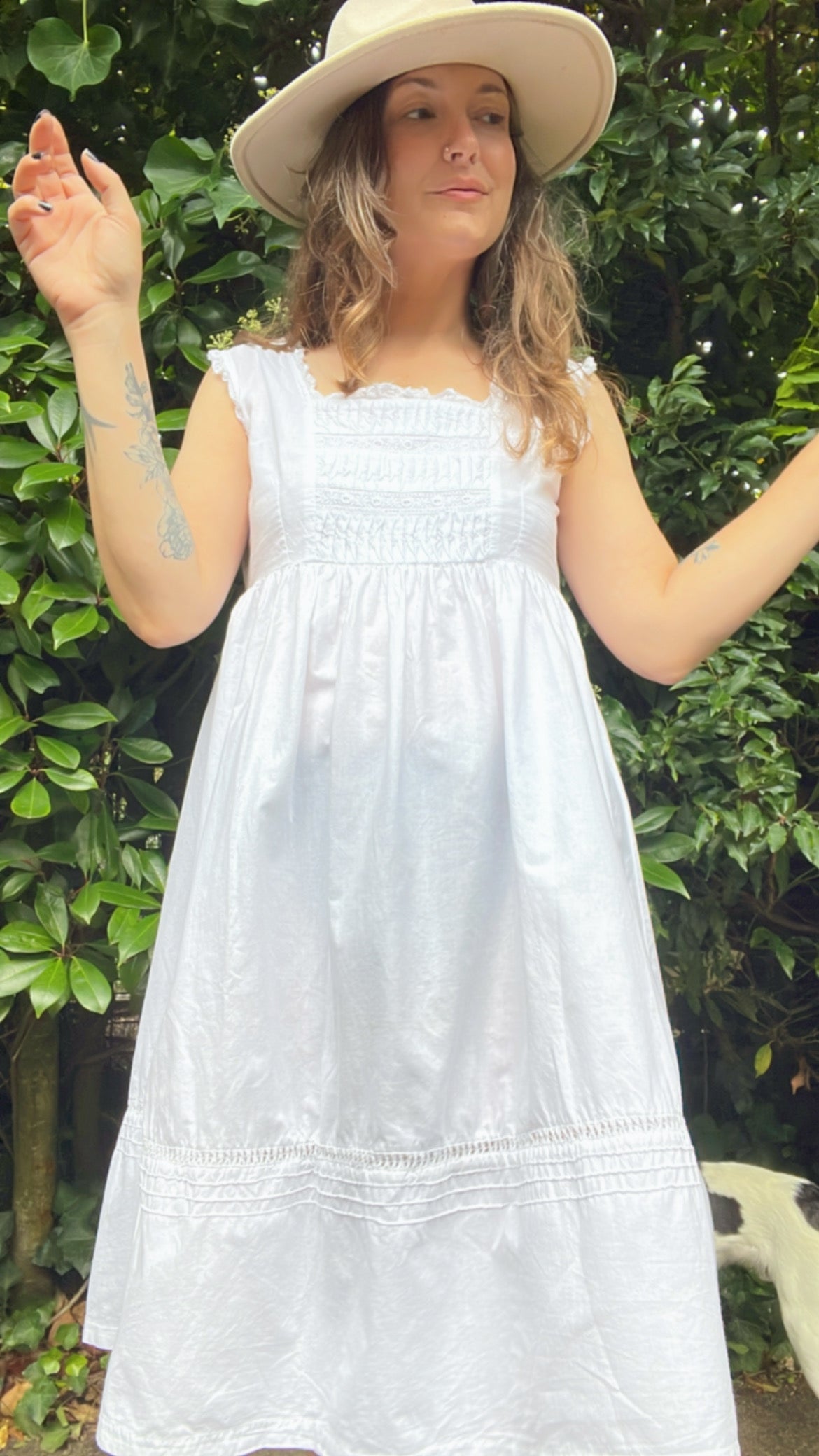 Broderie Cotton Gown