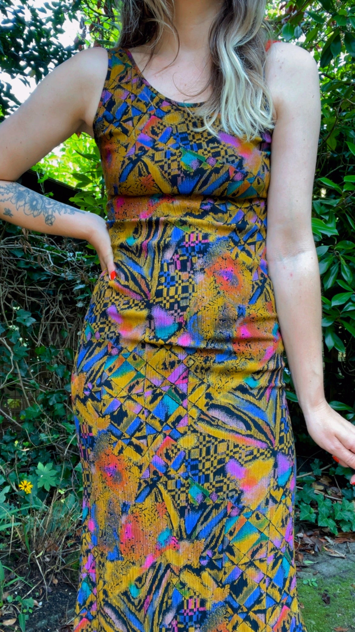 80s Crepe Dress