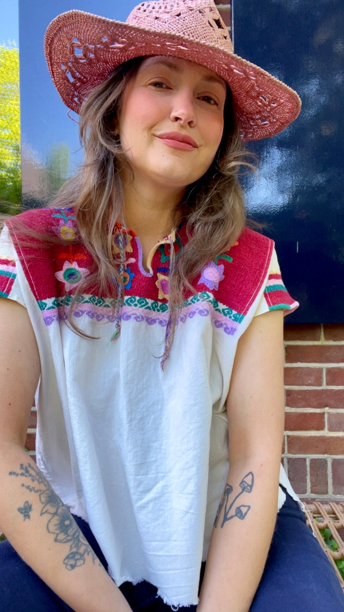 Huipil Flower Top