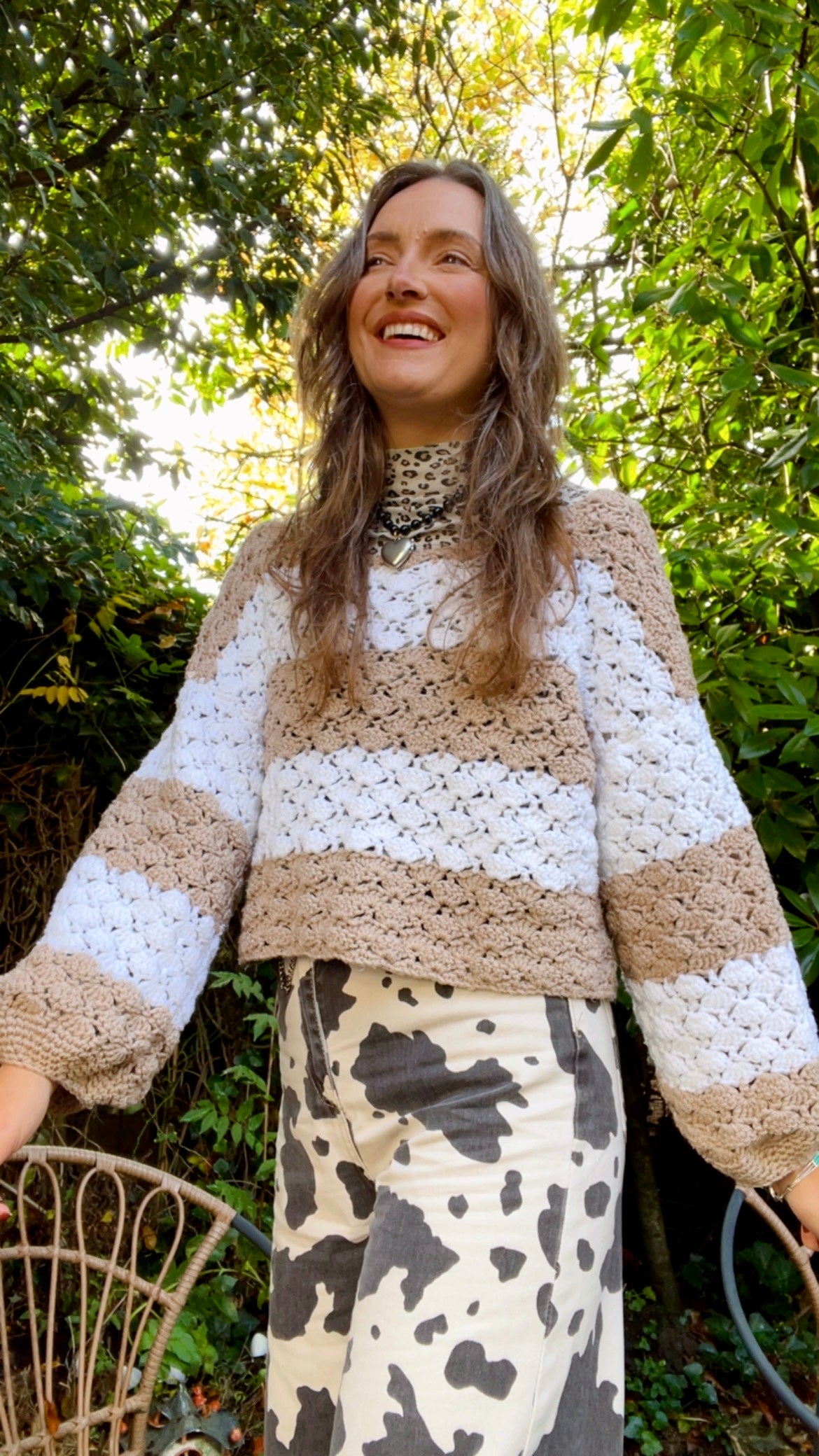 Cropped Crochet Jumper