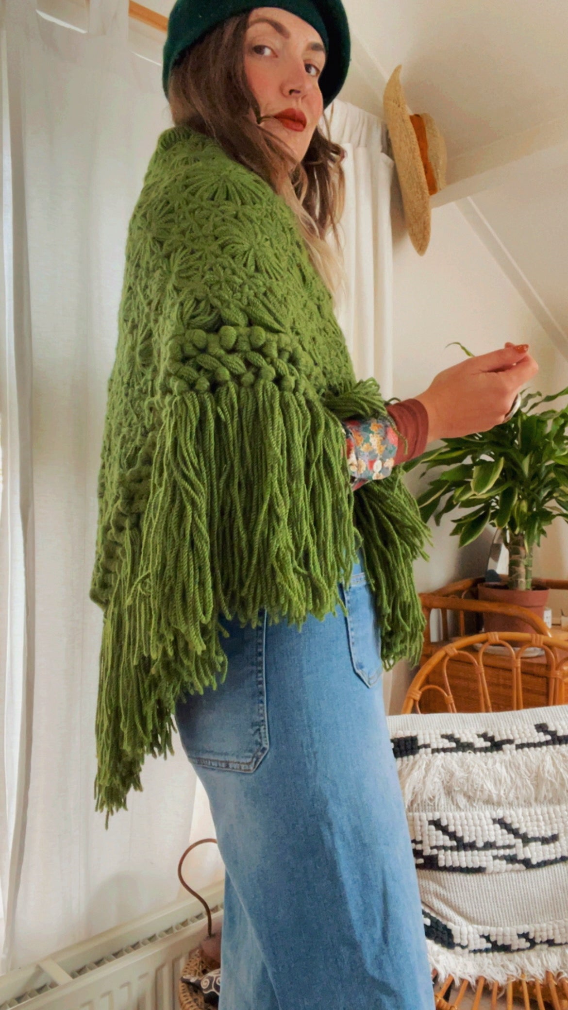 Triangle Fringe Scarf