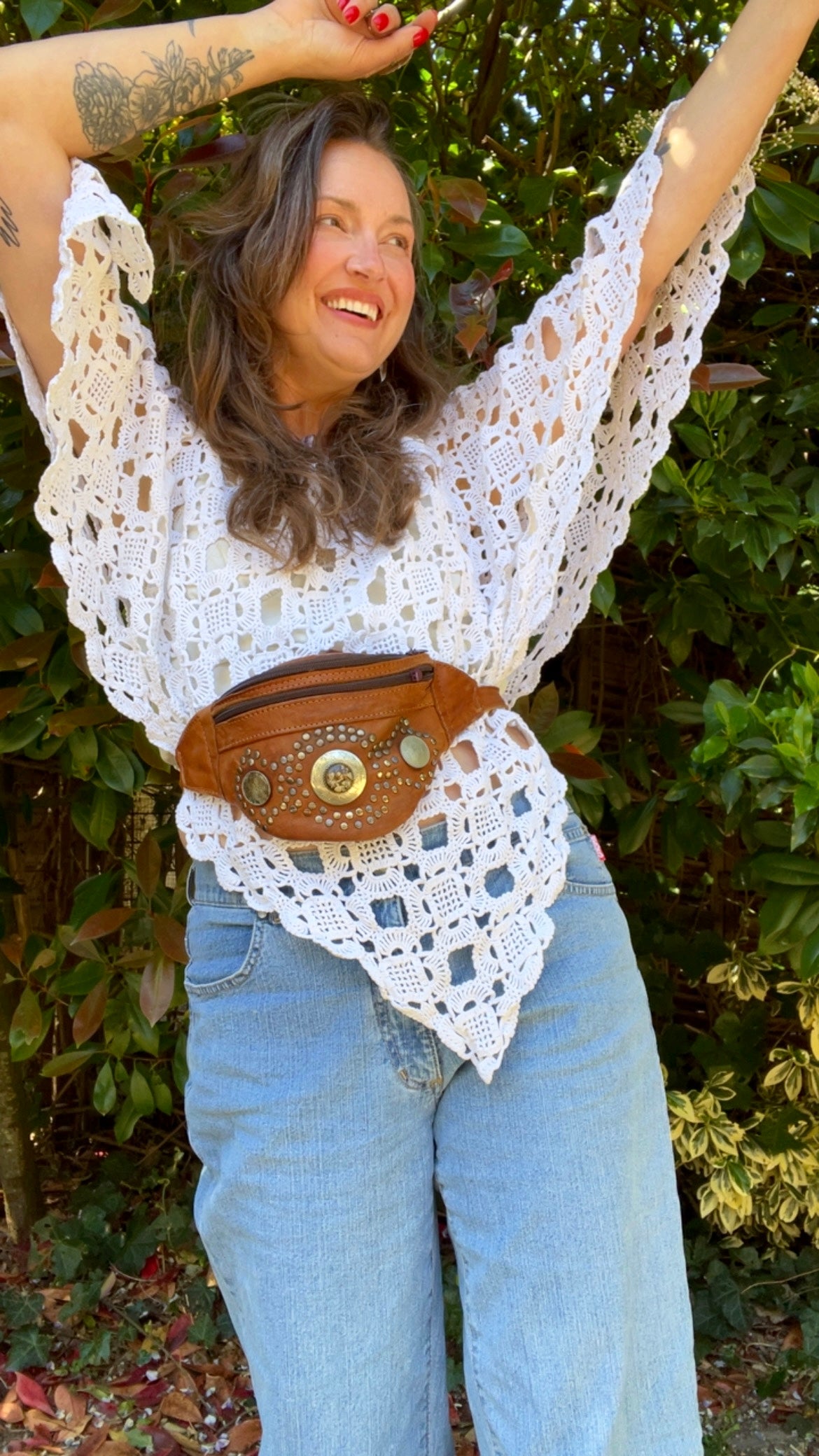 Reworked • Crochet Poncho Top