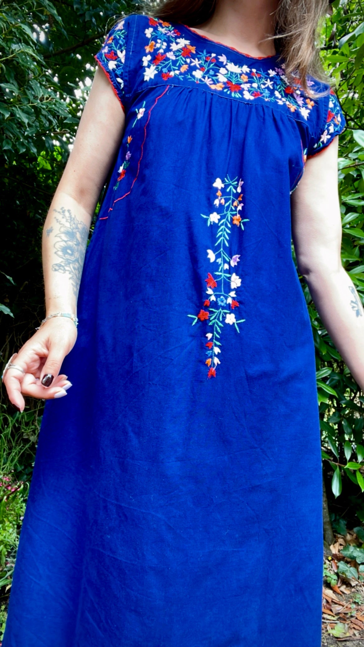 Embroidery Maxi Dress