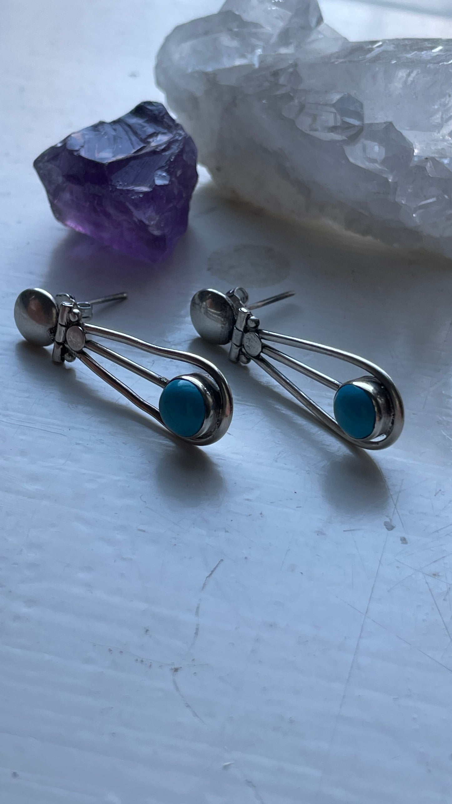 Drop Studded Earrings