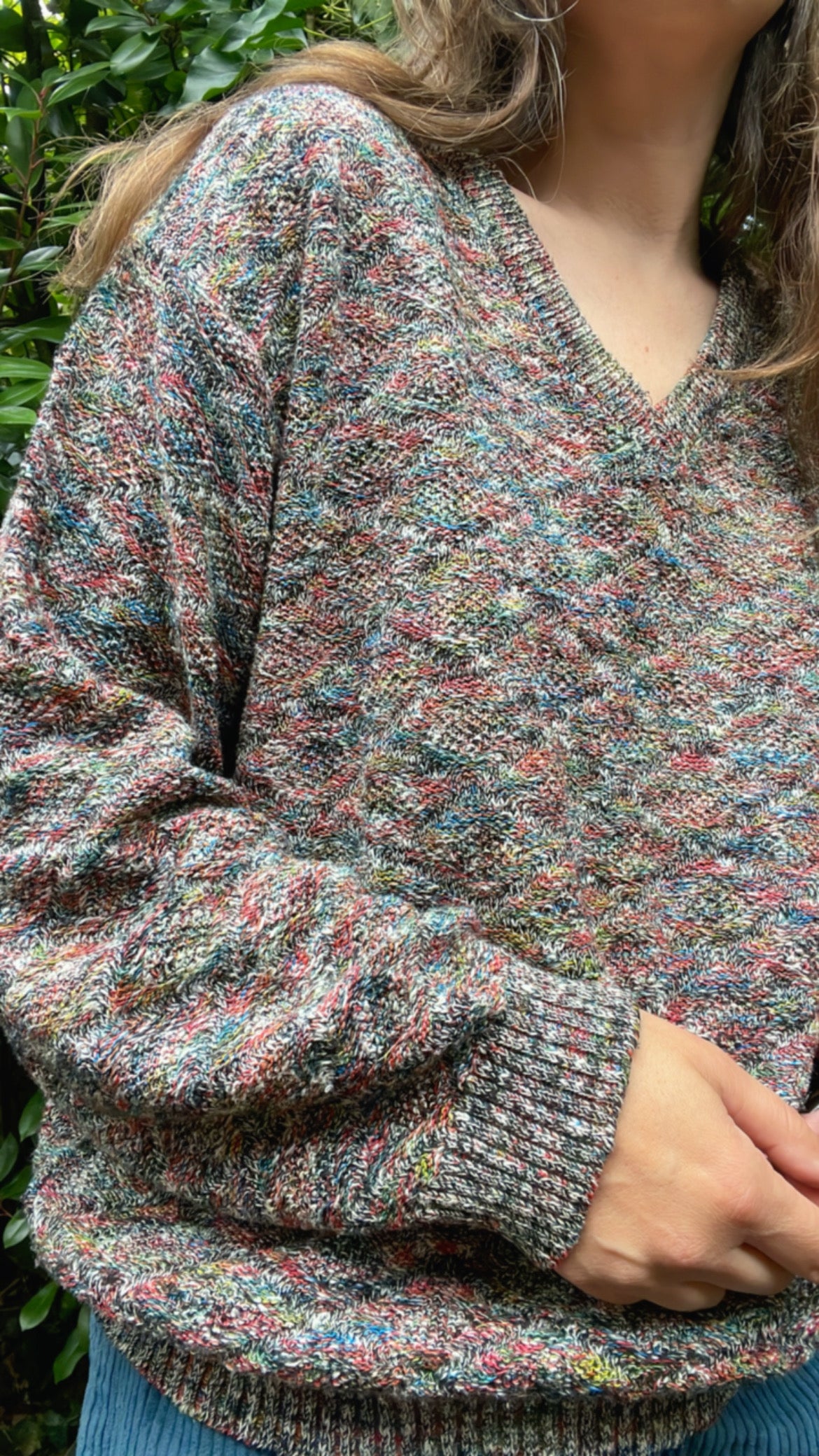 Hand Knitted Melange Jumper