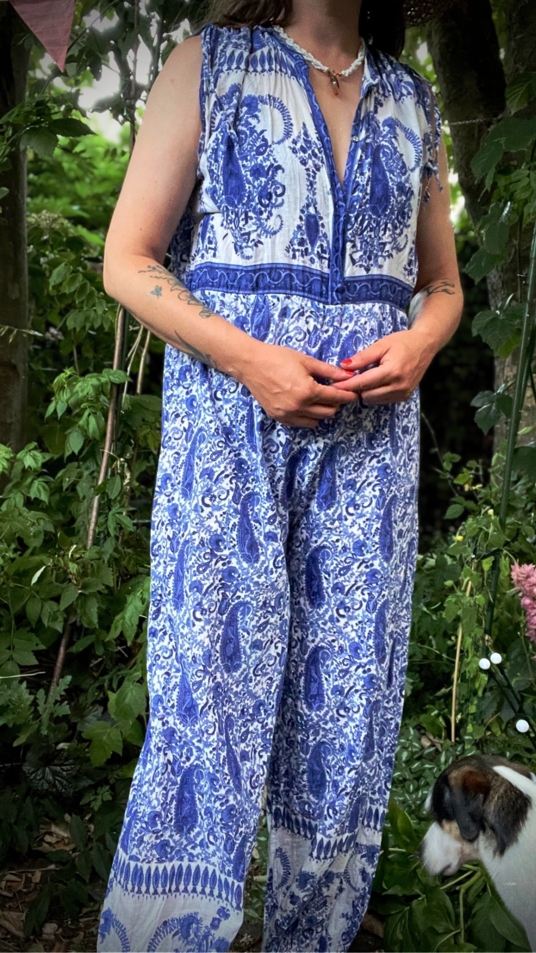 Block Printed Jumpsuit