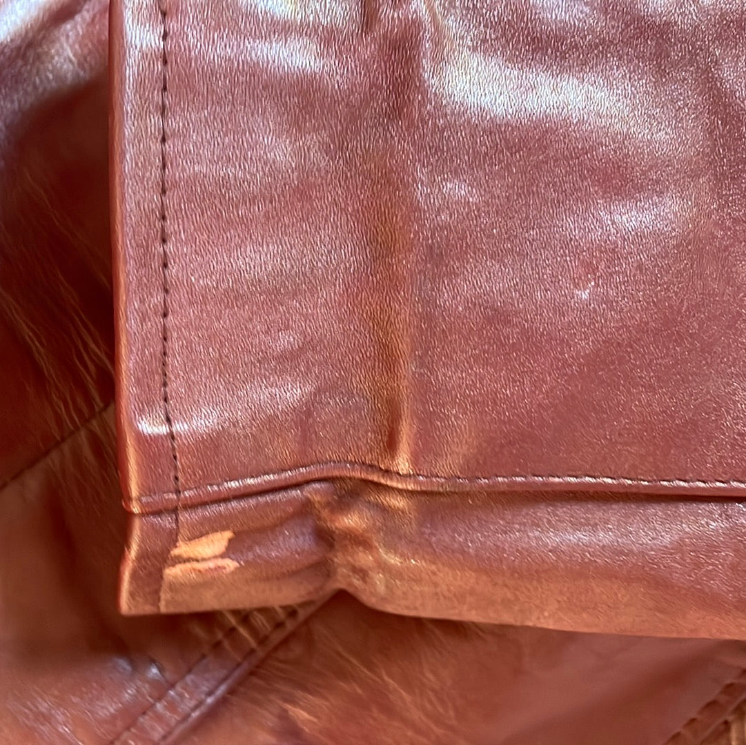 70s Leather Trenchcoat