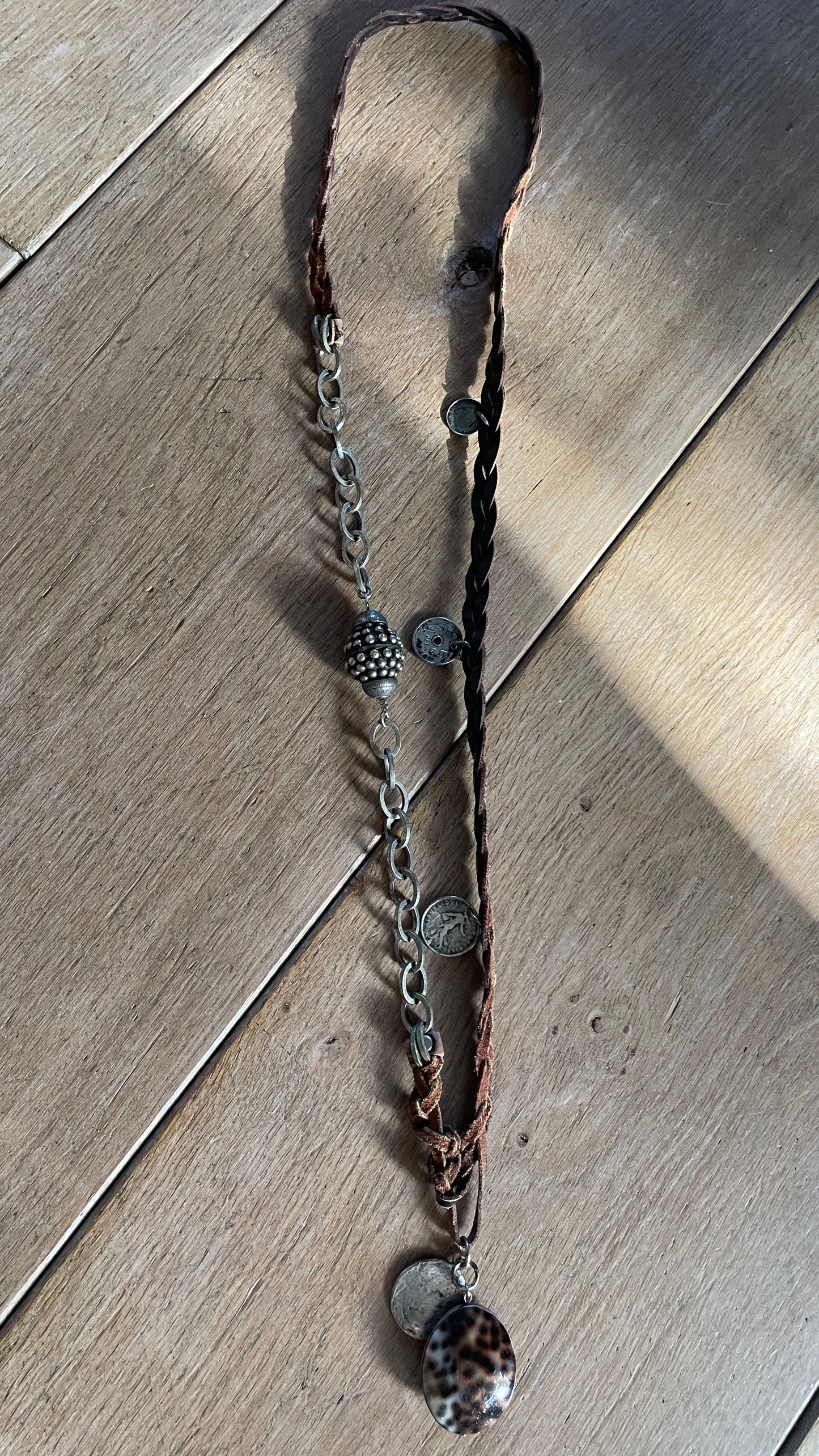 Leather & Metal Necklace