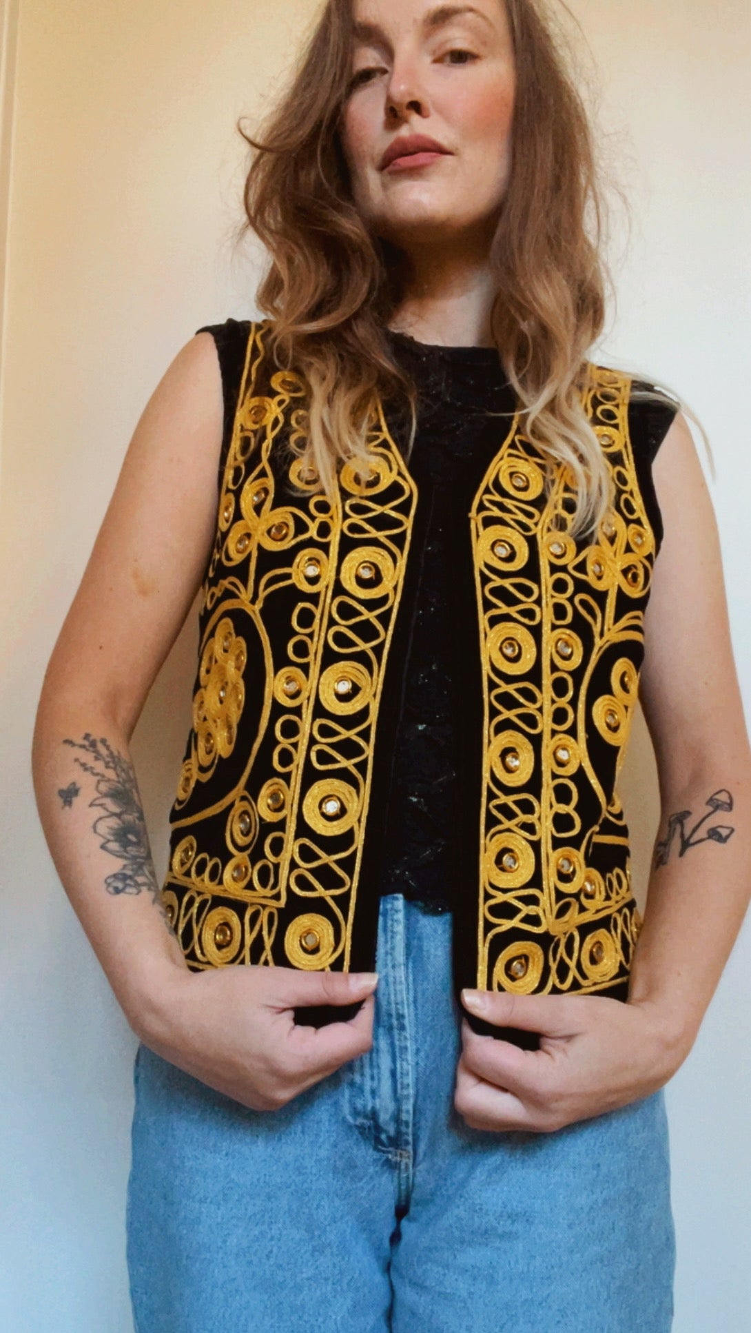 Gold Embroidered Waistcoat