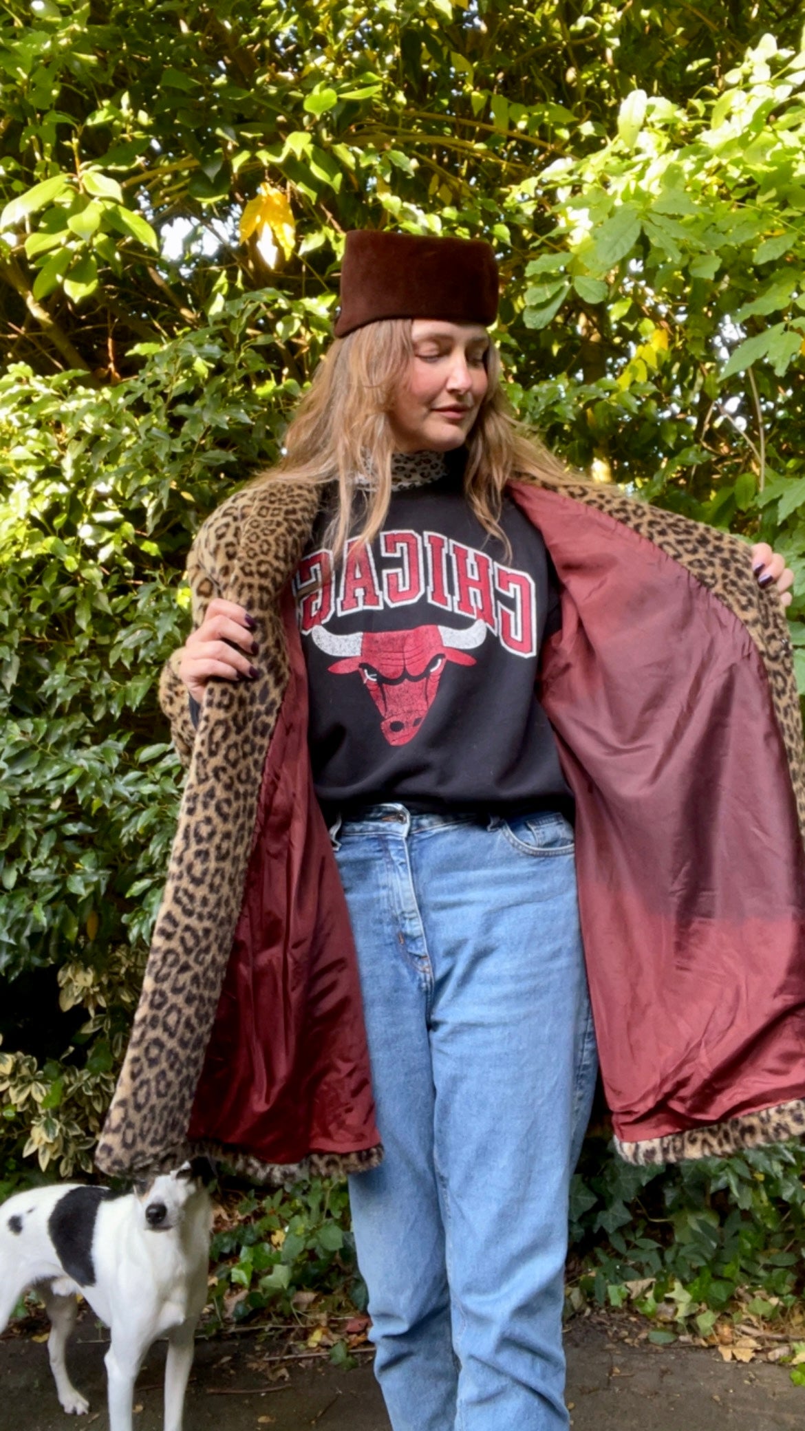 Faux Leopard Coat