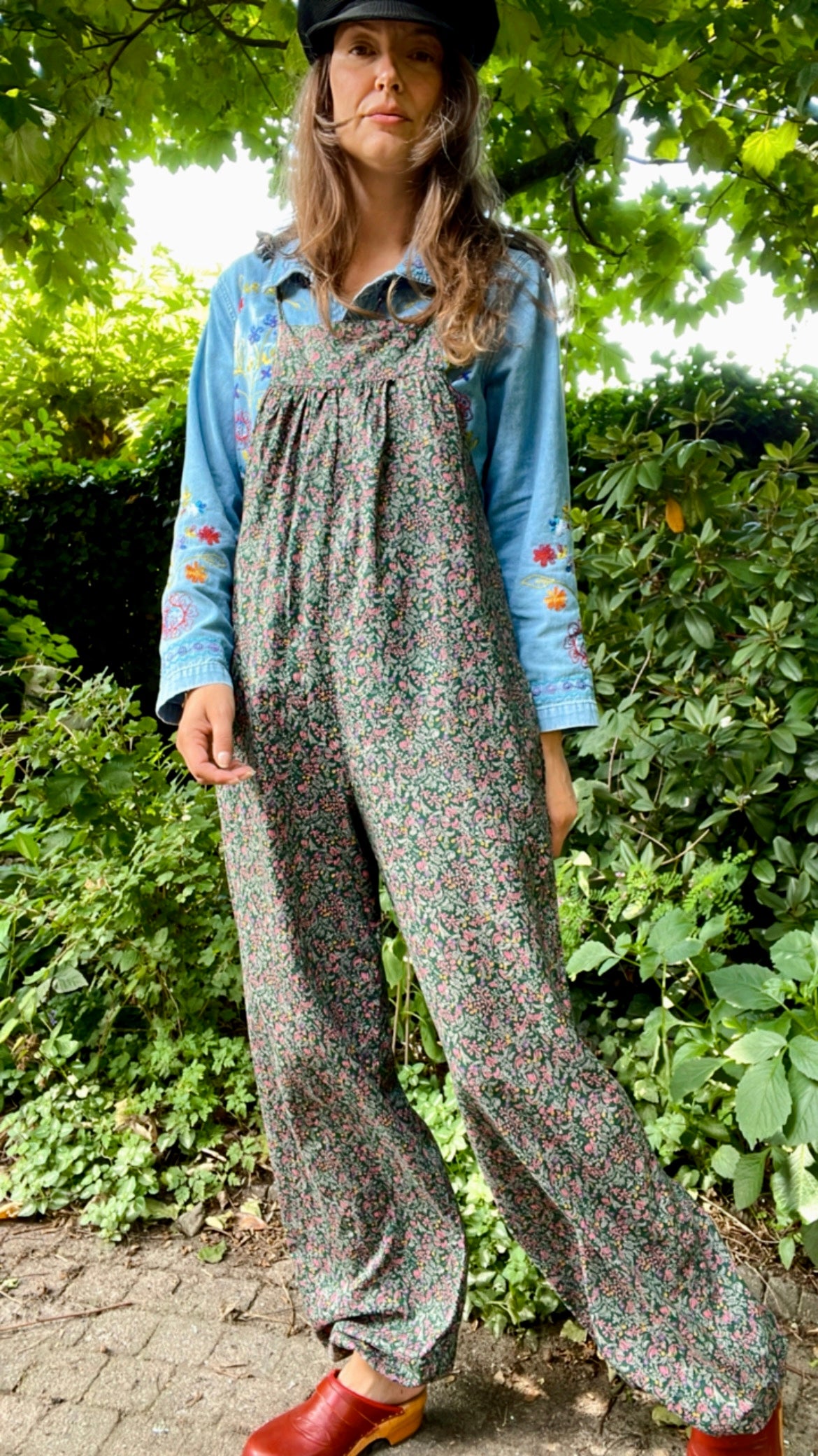 Floral Boho Dungarees