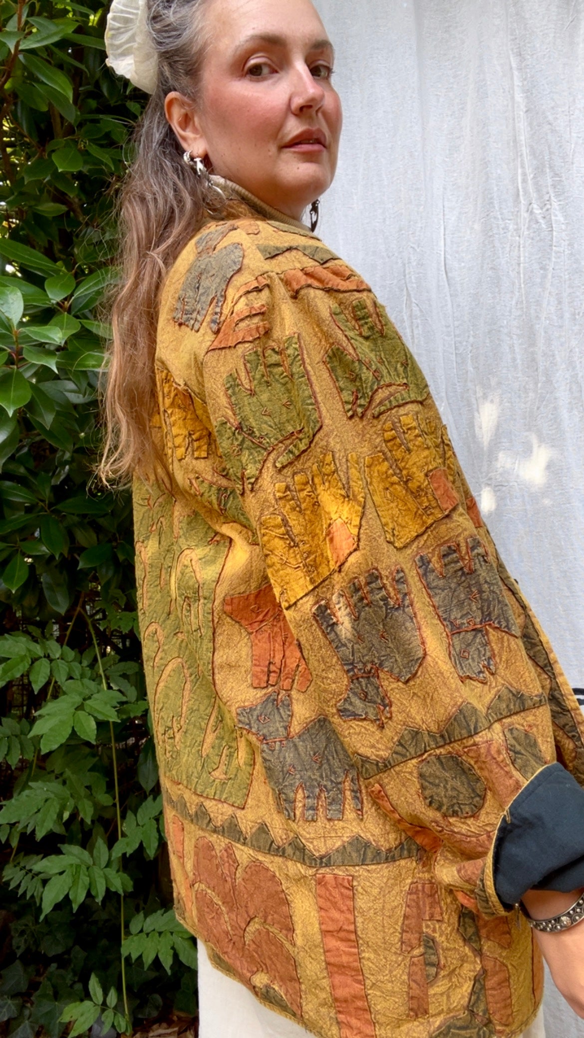 Golden Kantha Shacket