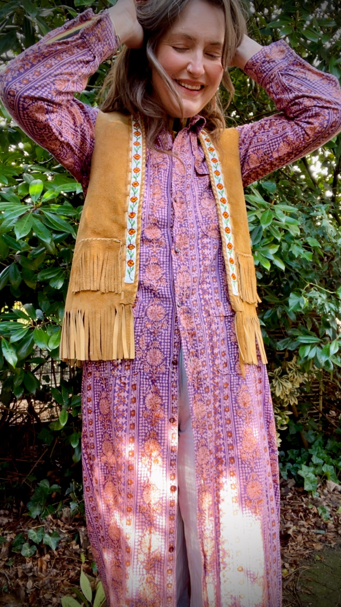 Blockprint Shirt Dress