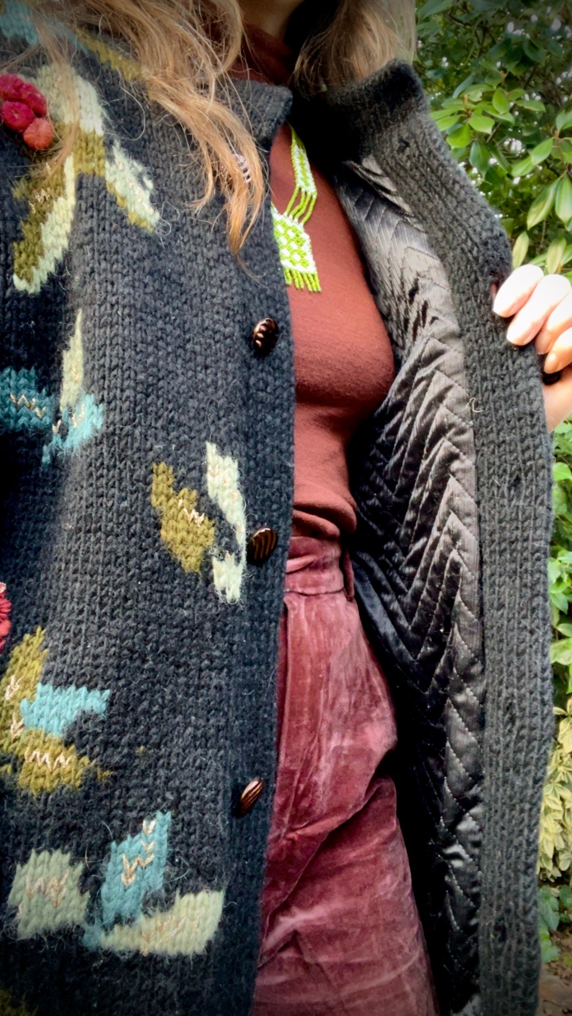 Floral Padded Jardigan