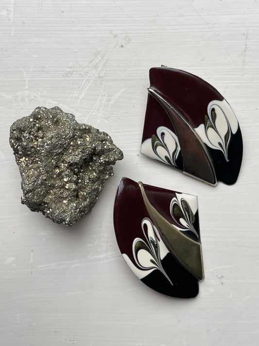 Enamel Earrings