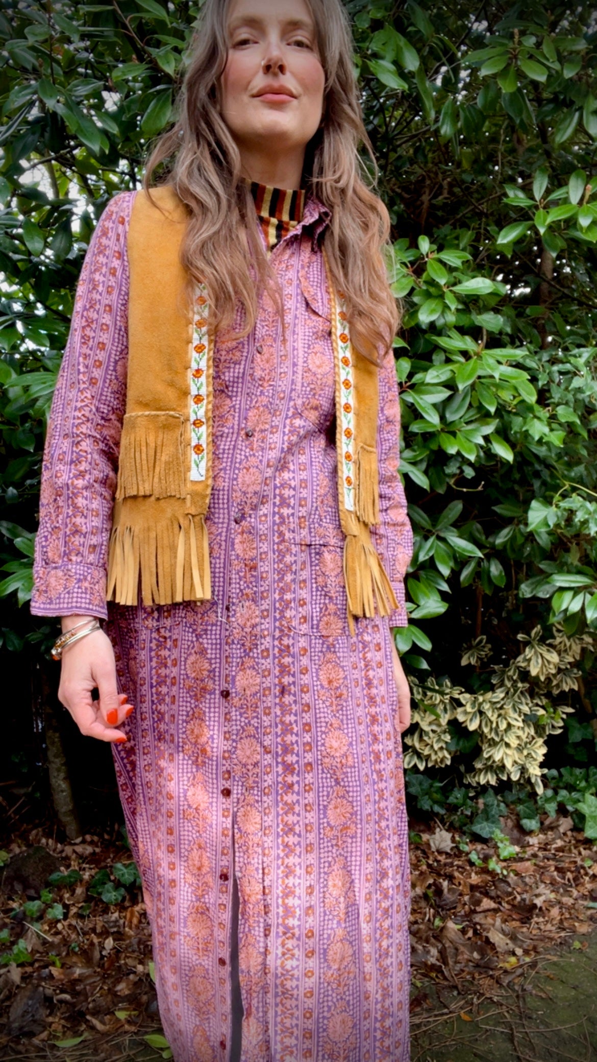 Blockprint Shirt Dress
