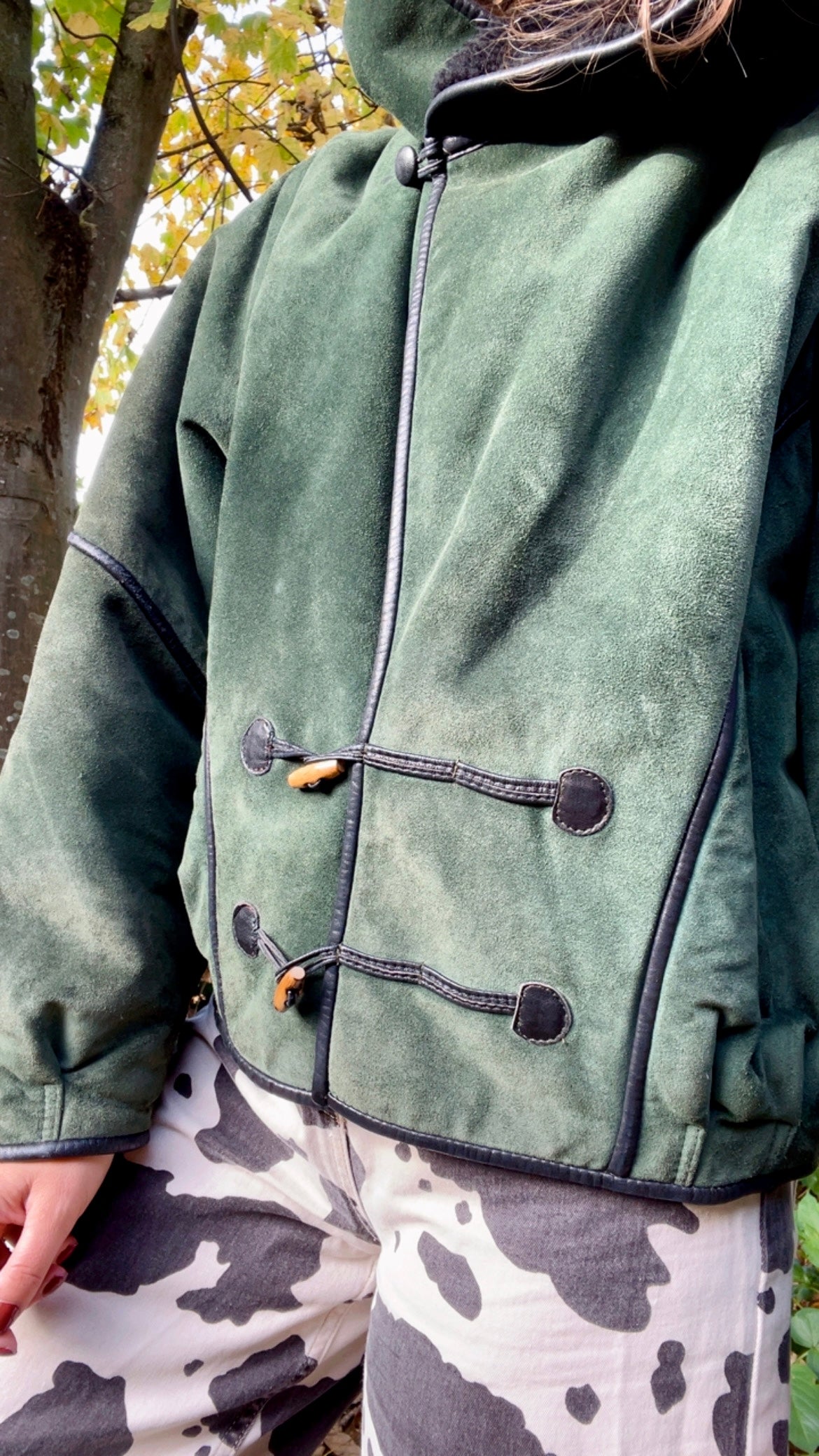 Hooded Shearling Coat