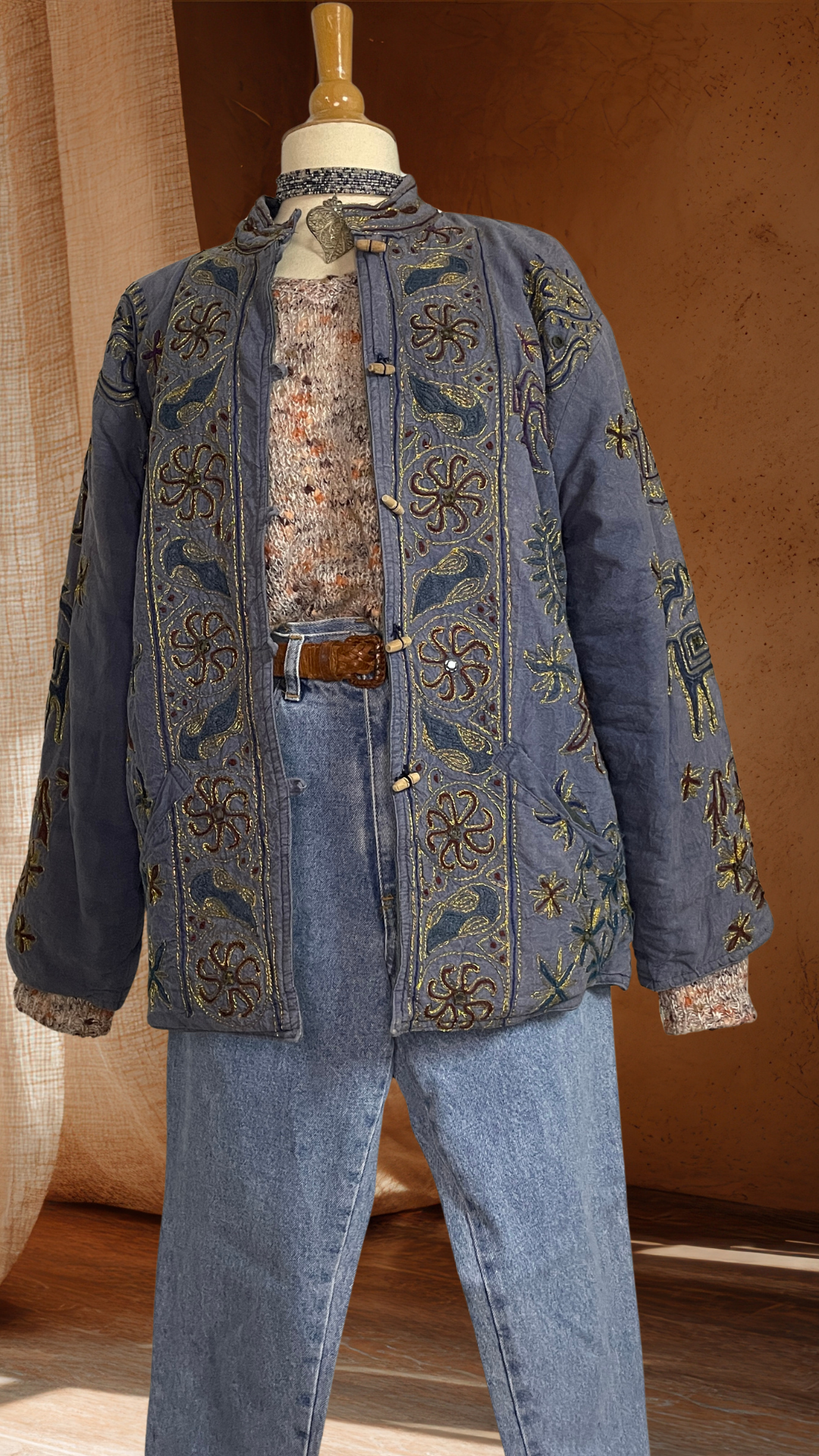 Padded Kantha Jacket
