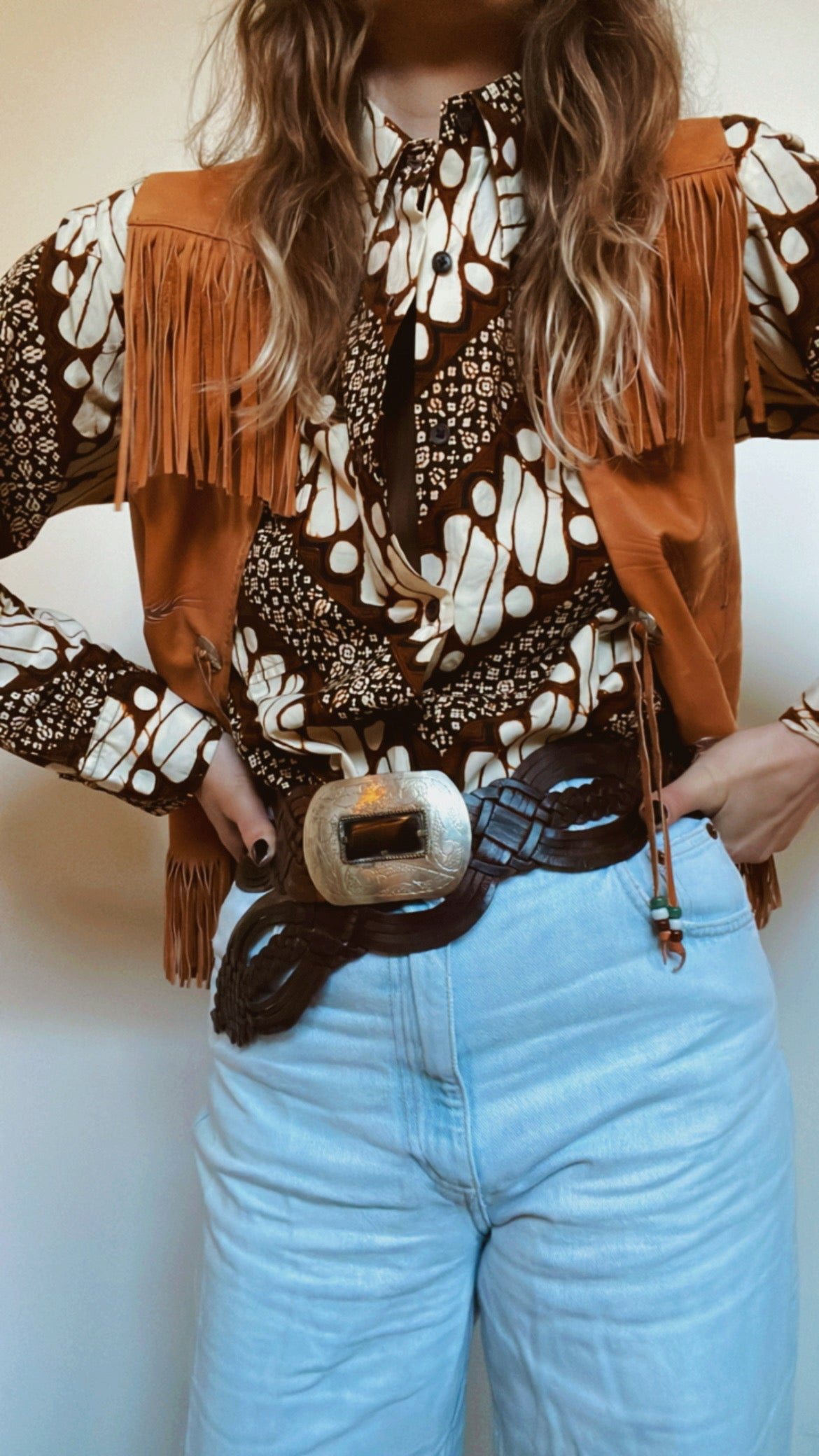 Leather Fringe Vest