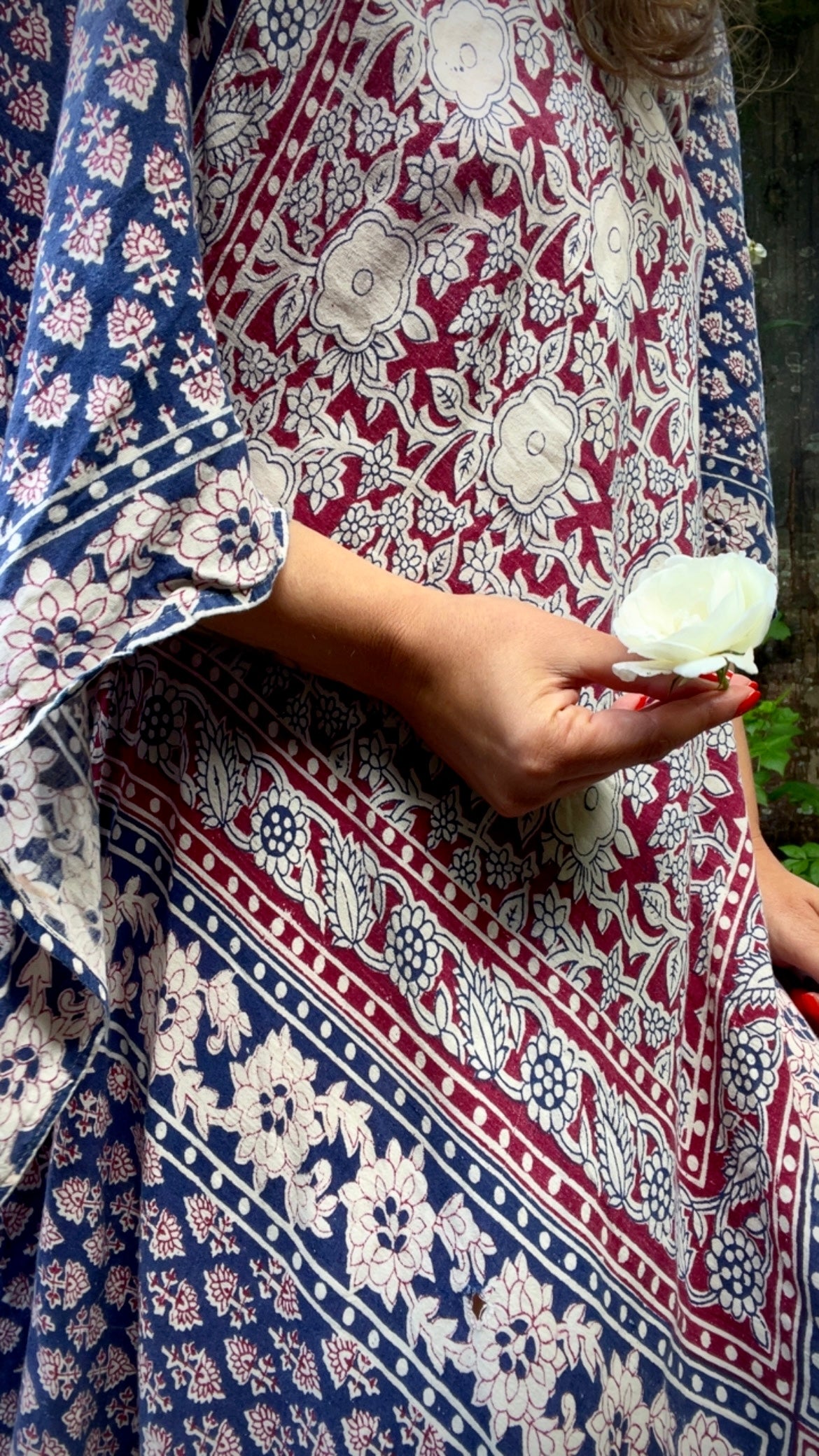 Cotton Blockprint Maxi Dress