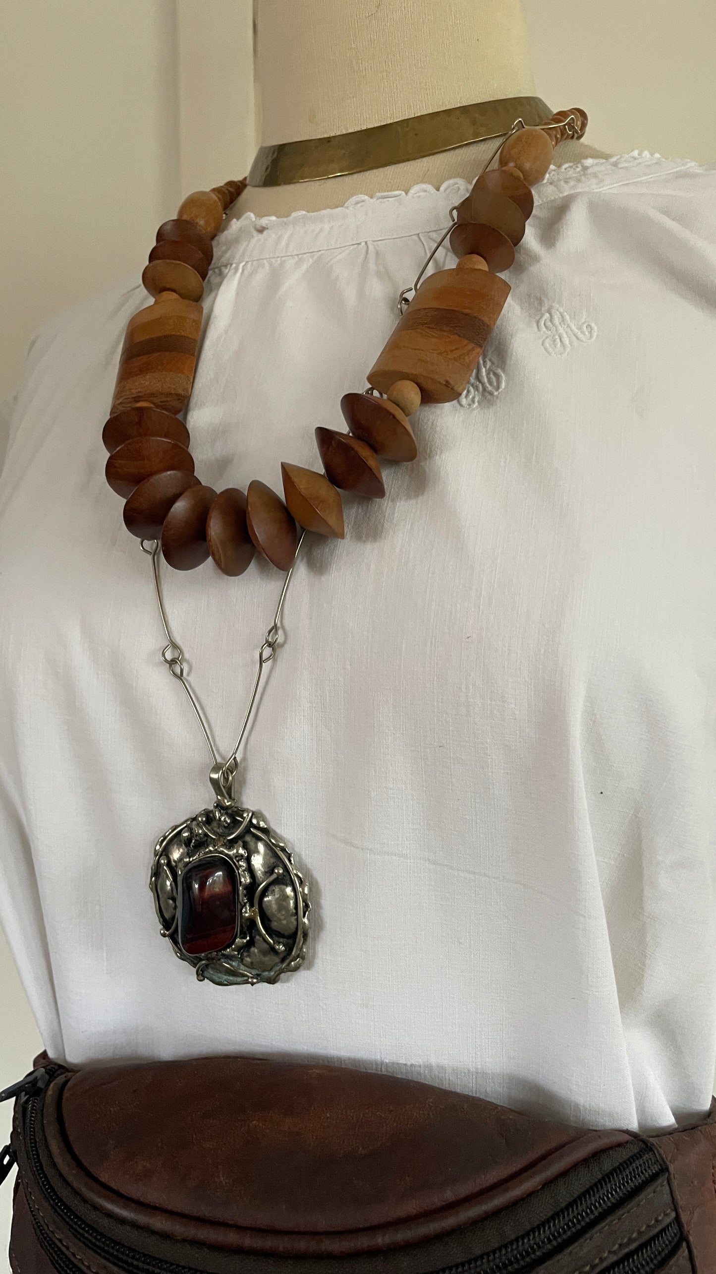 Wood Beaded Necklace