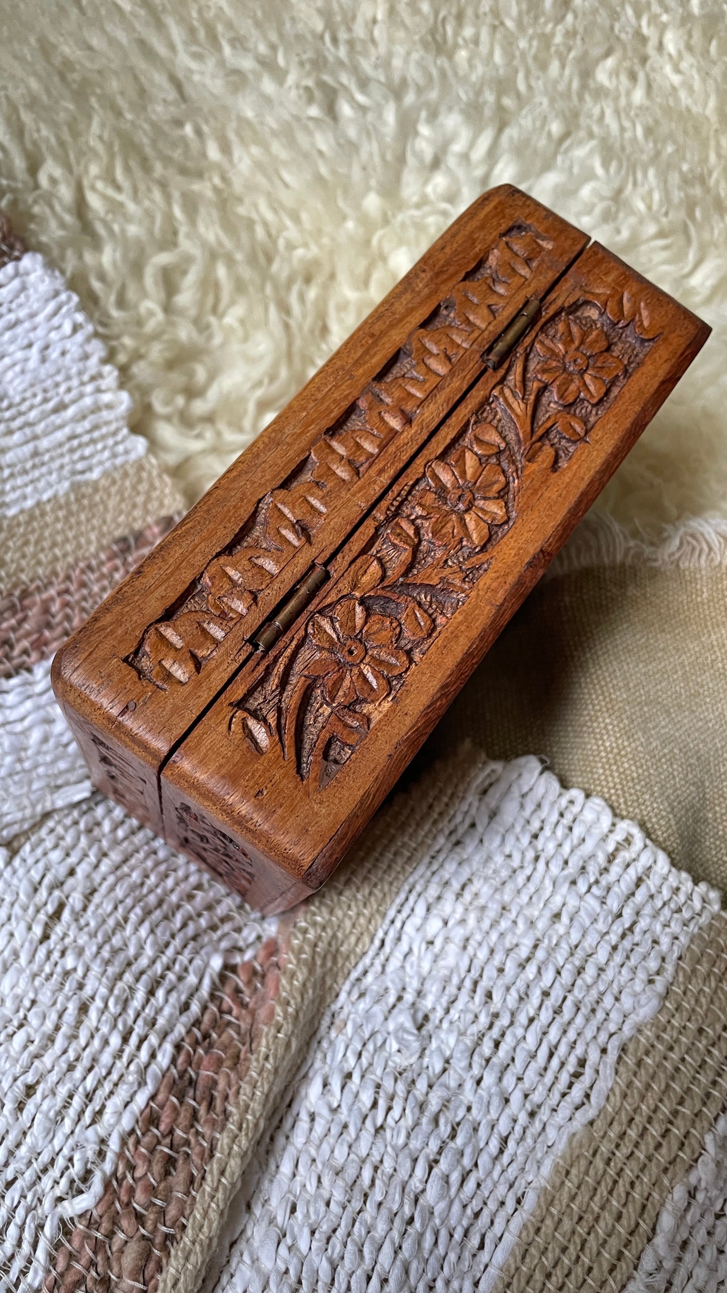 Wood Carved Box