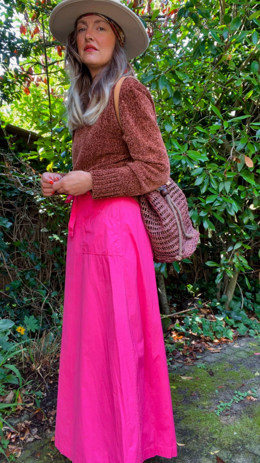 Cotton Wrap Skirt