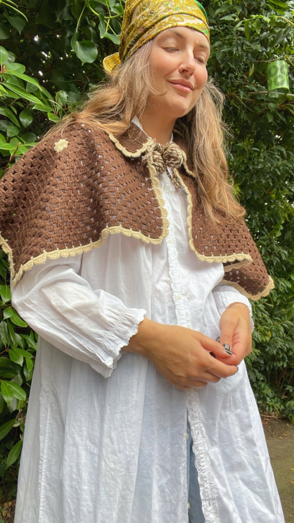 70s Crochet Capelette