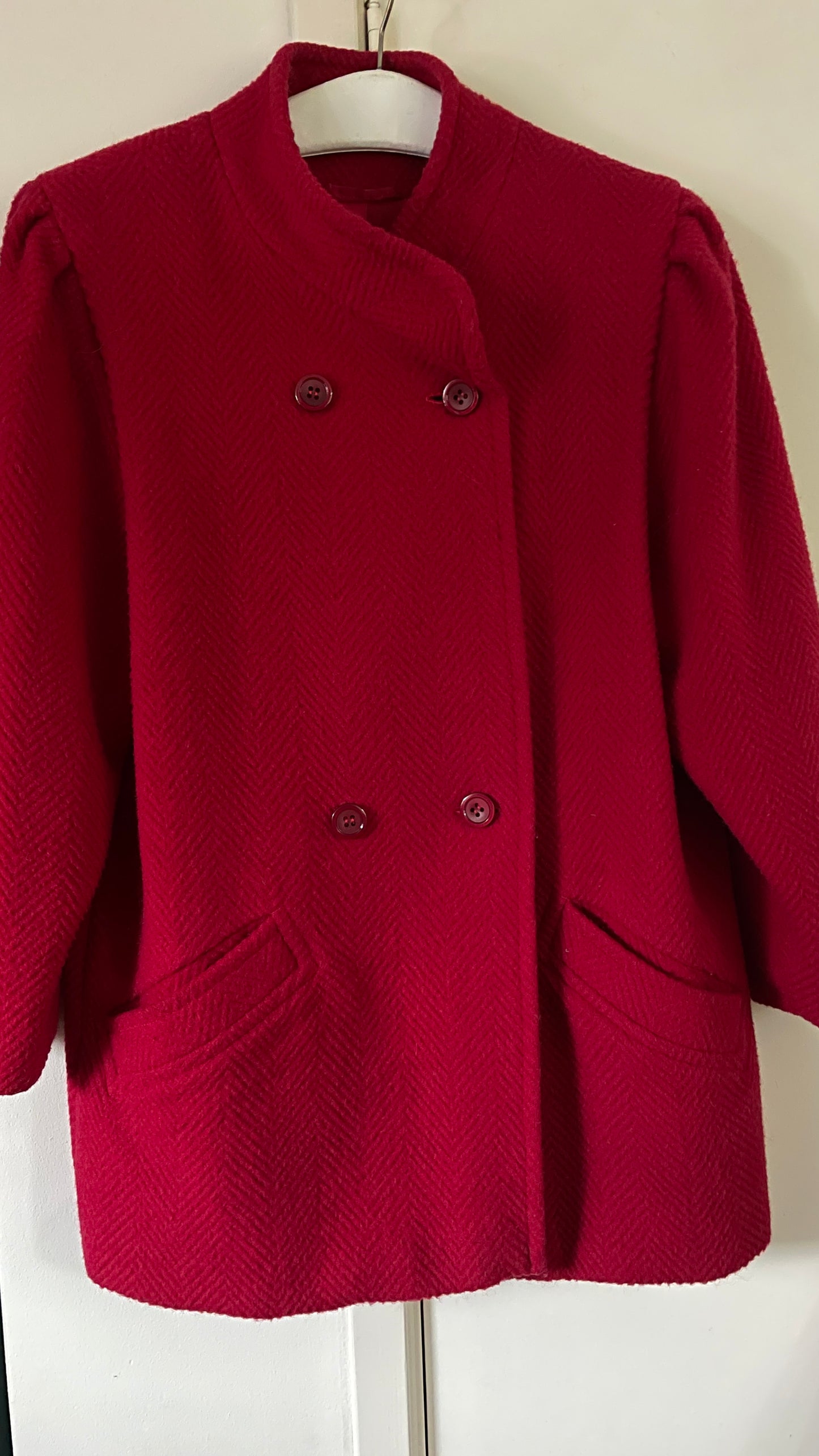 Red 80s Coat