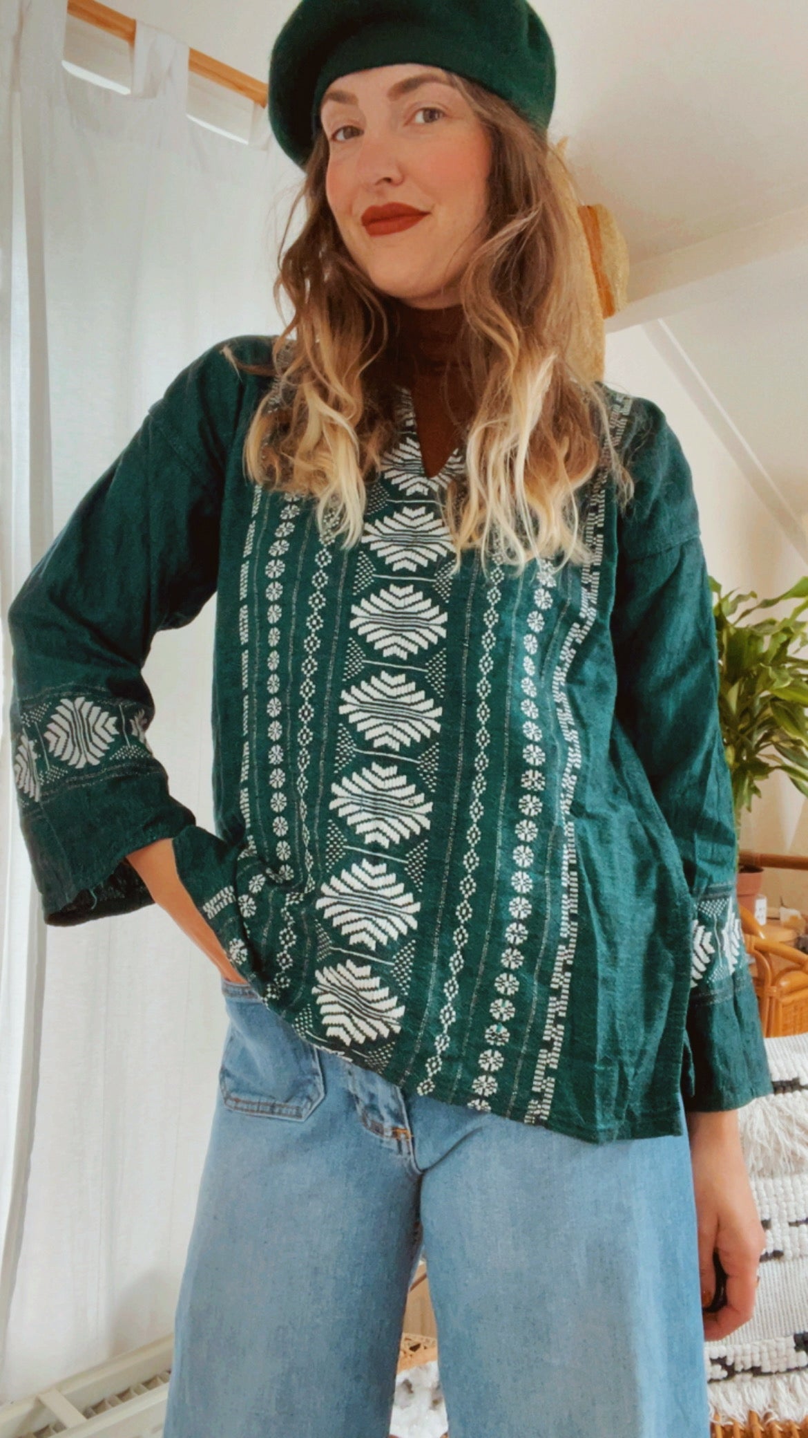 Mexican Woven Top