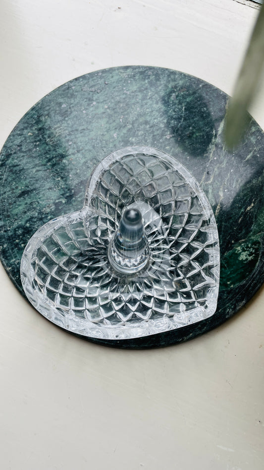 Crystal Heart Ring Holder