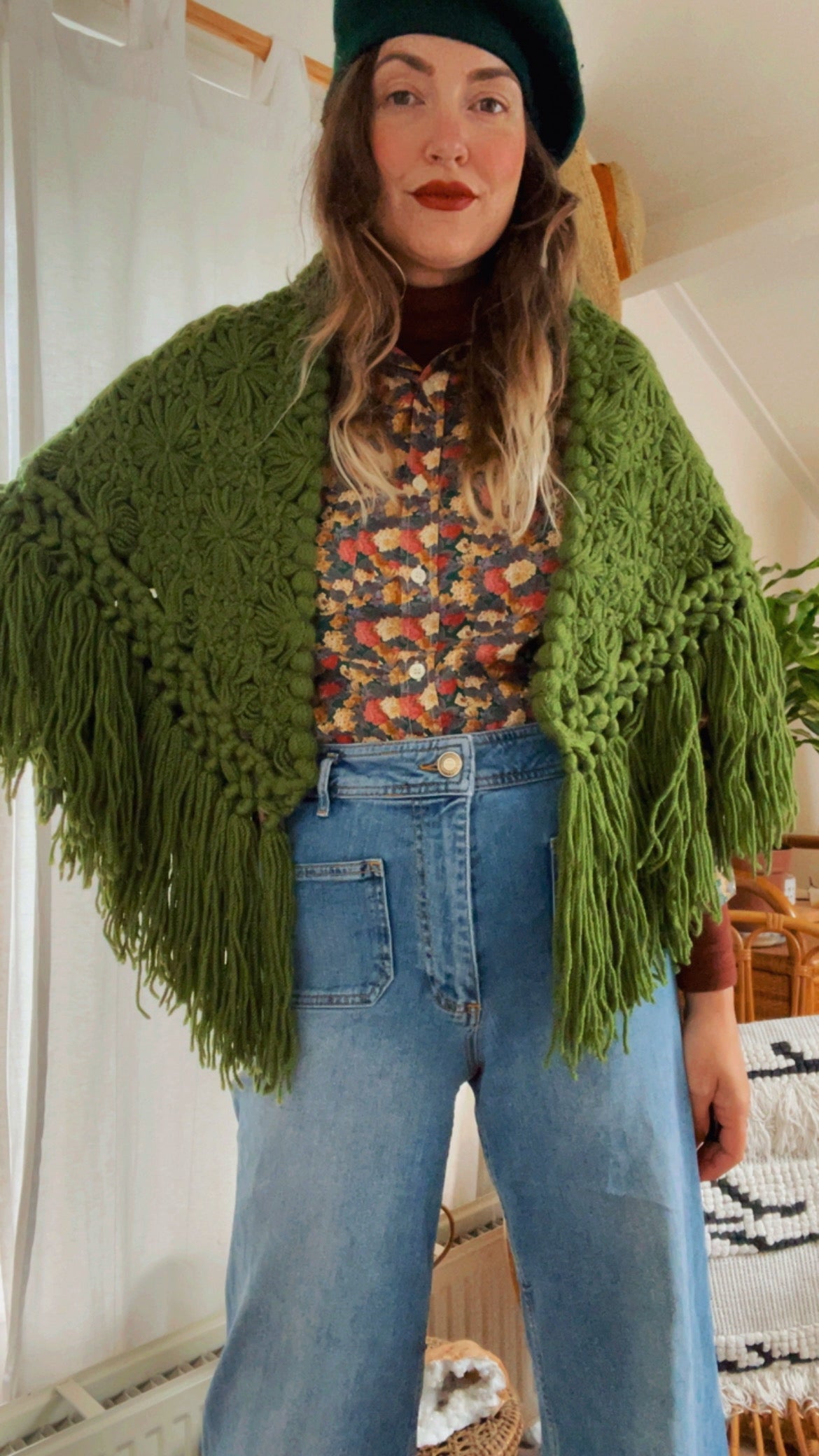 Triangle Fringe Scarf