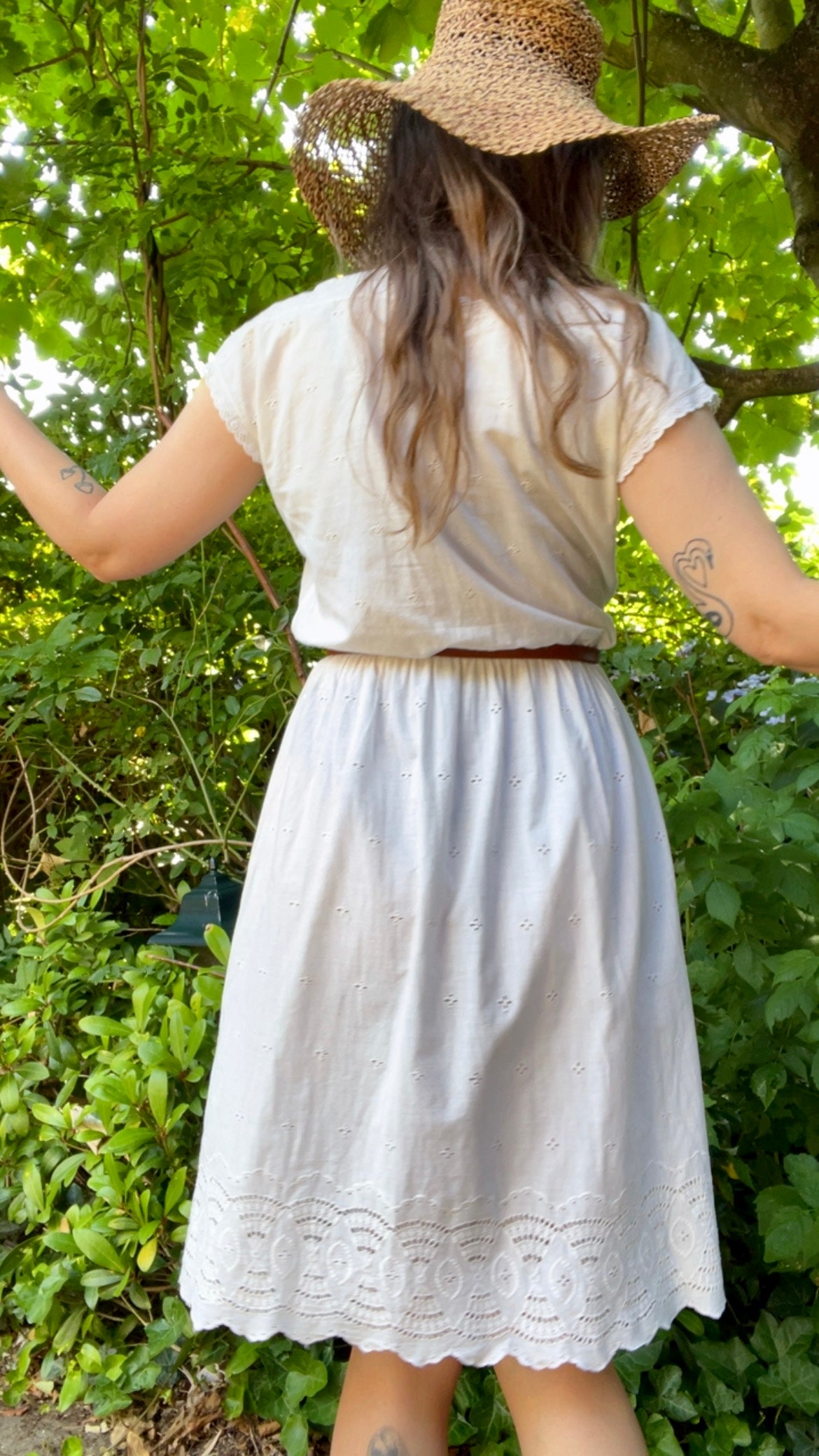 70s Broderie Anglaise Dress