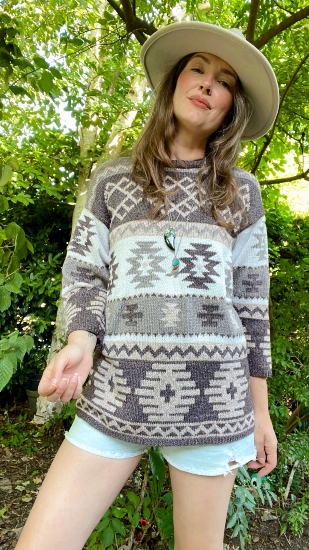 Fair Isle Pattern Jumper