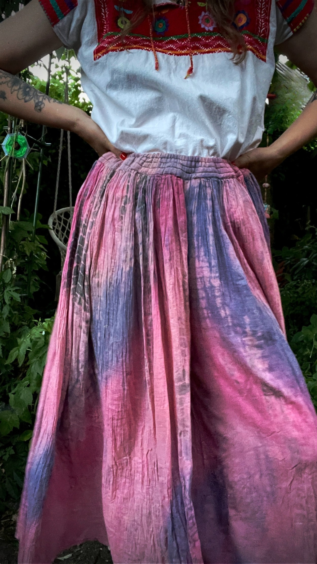 Wide Leg Tie Dye Trousers