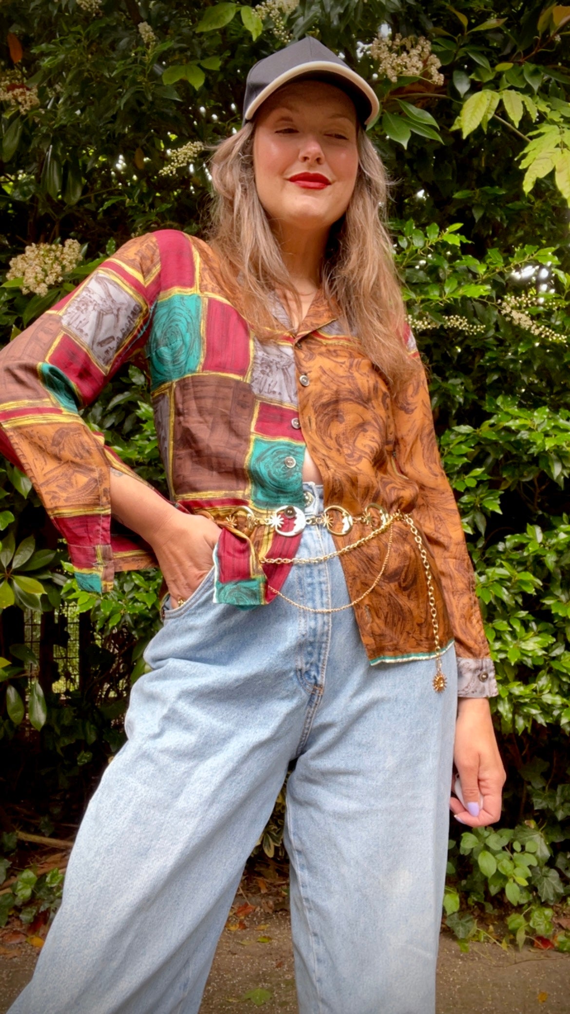 Silk Scarfprint Shirt