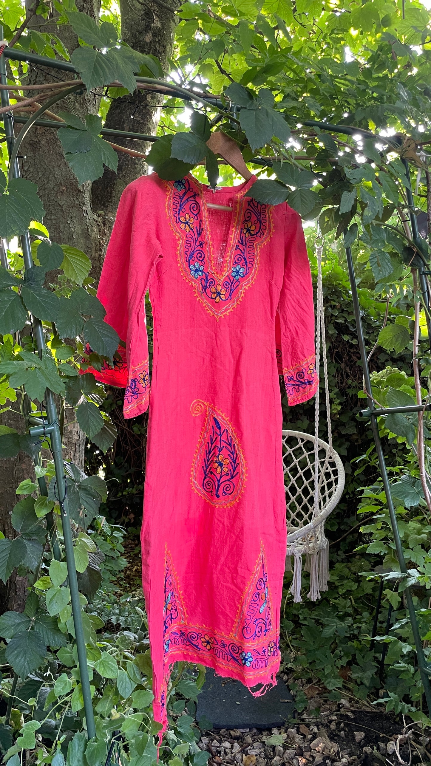 Petite 70s hippie dress